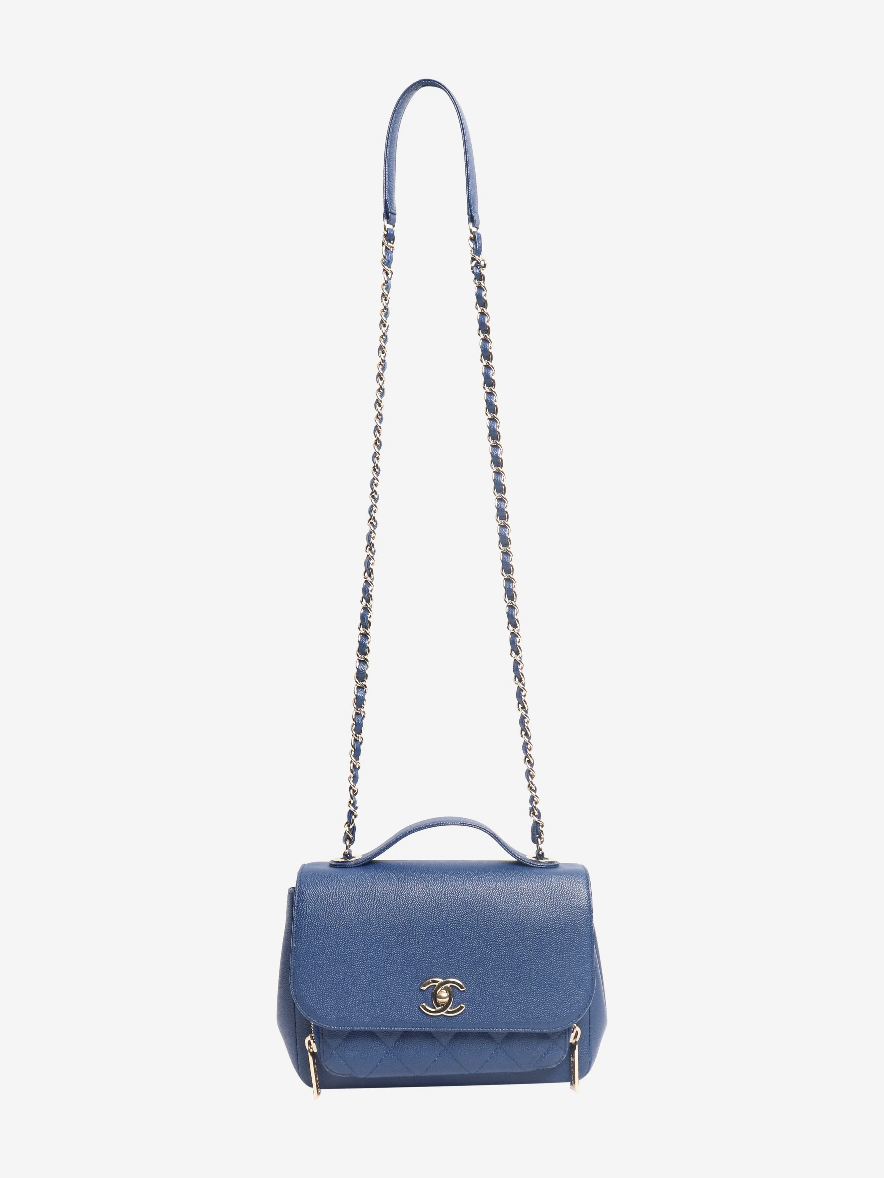 Navy blue business affinity flap bag - Image 4
