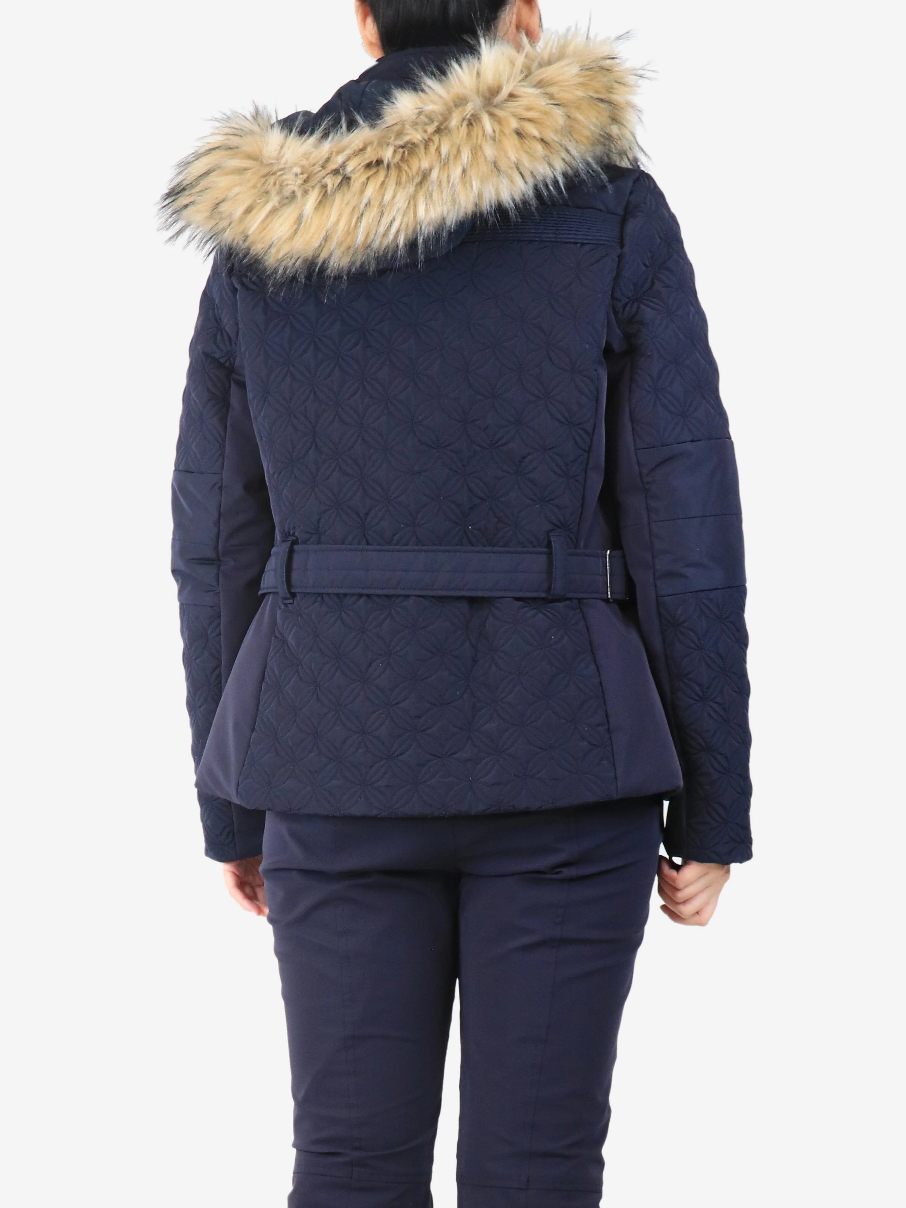 Navy quilted ski jacket - size M - Image 2