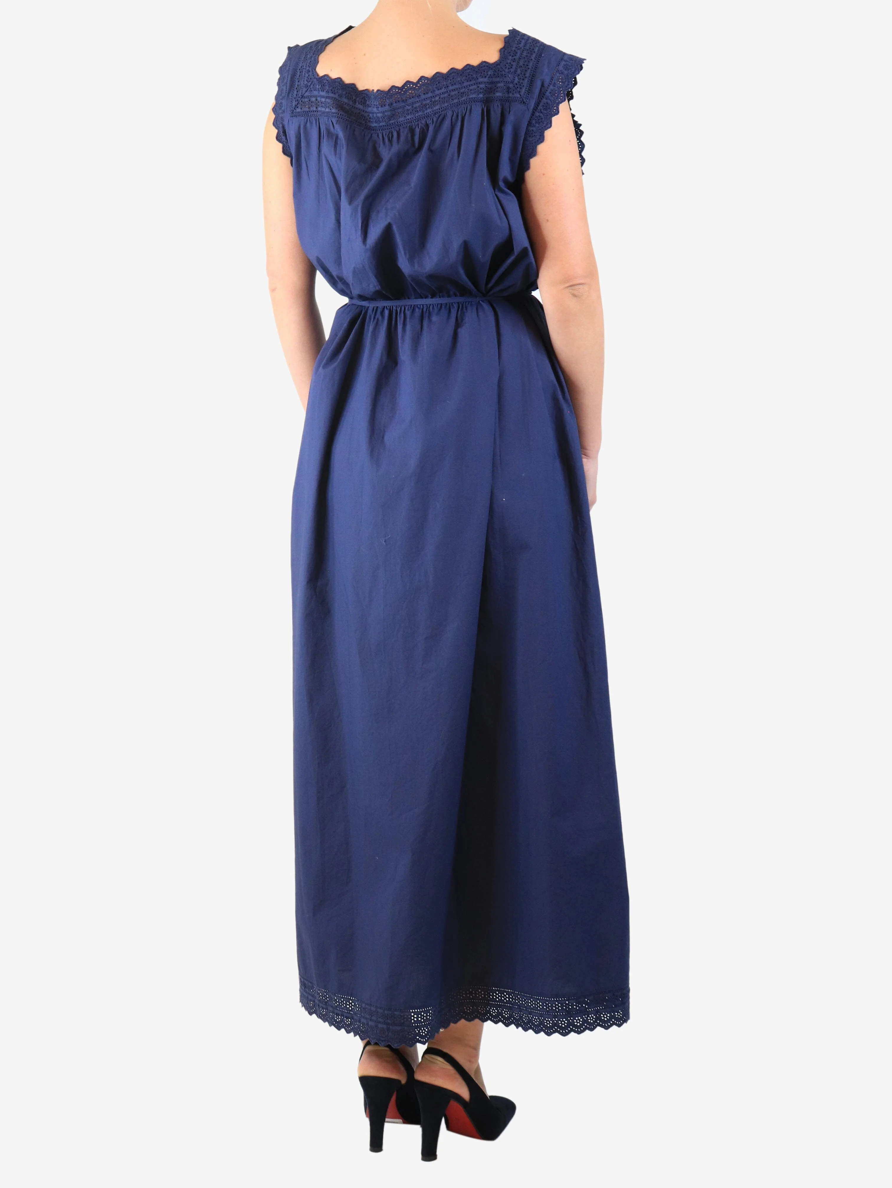 Navy sleeveless button-down maxi dress - size XXL - Image 2