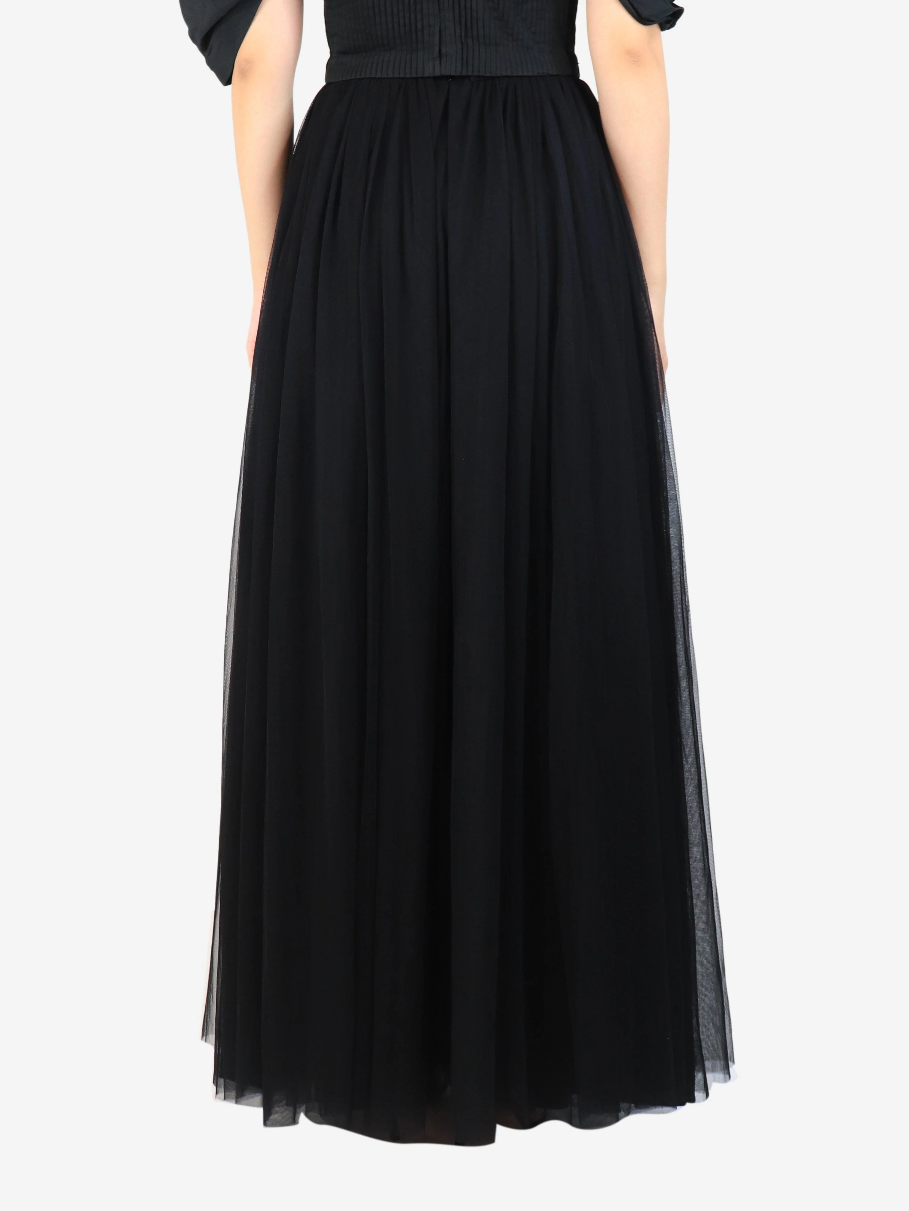 Black tulle maxi skirt - size UK 8 - Image 3