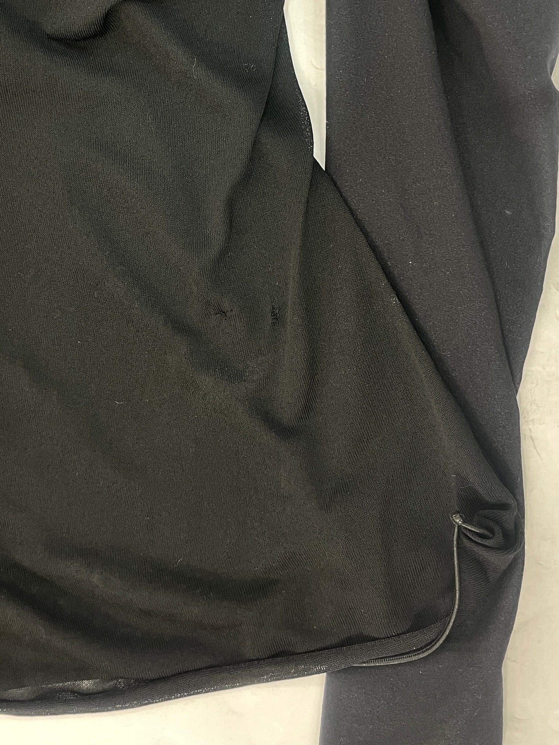 Black sheer crop-top - size XS - Image 4