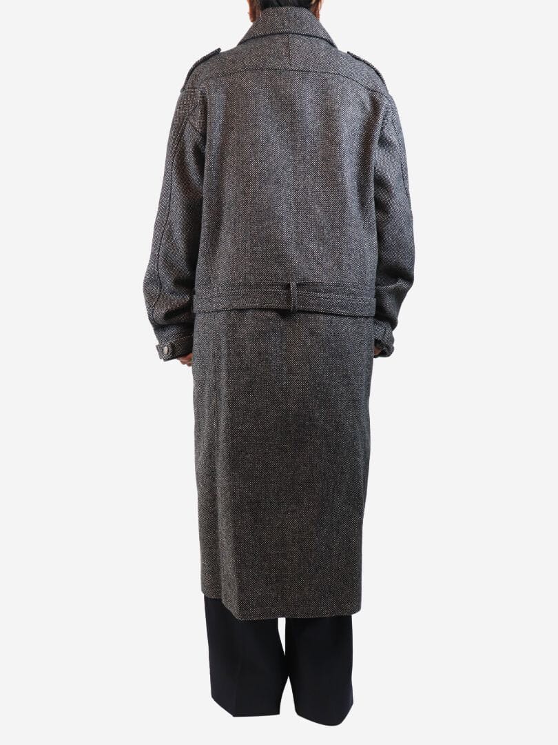 Neutral Anna tweed coat - size UK 6 - Image 3