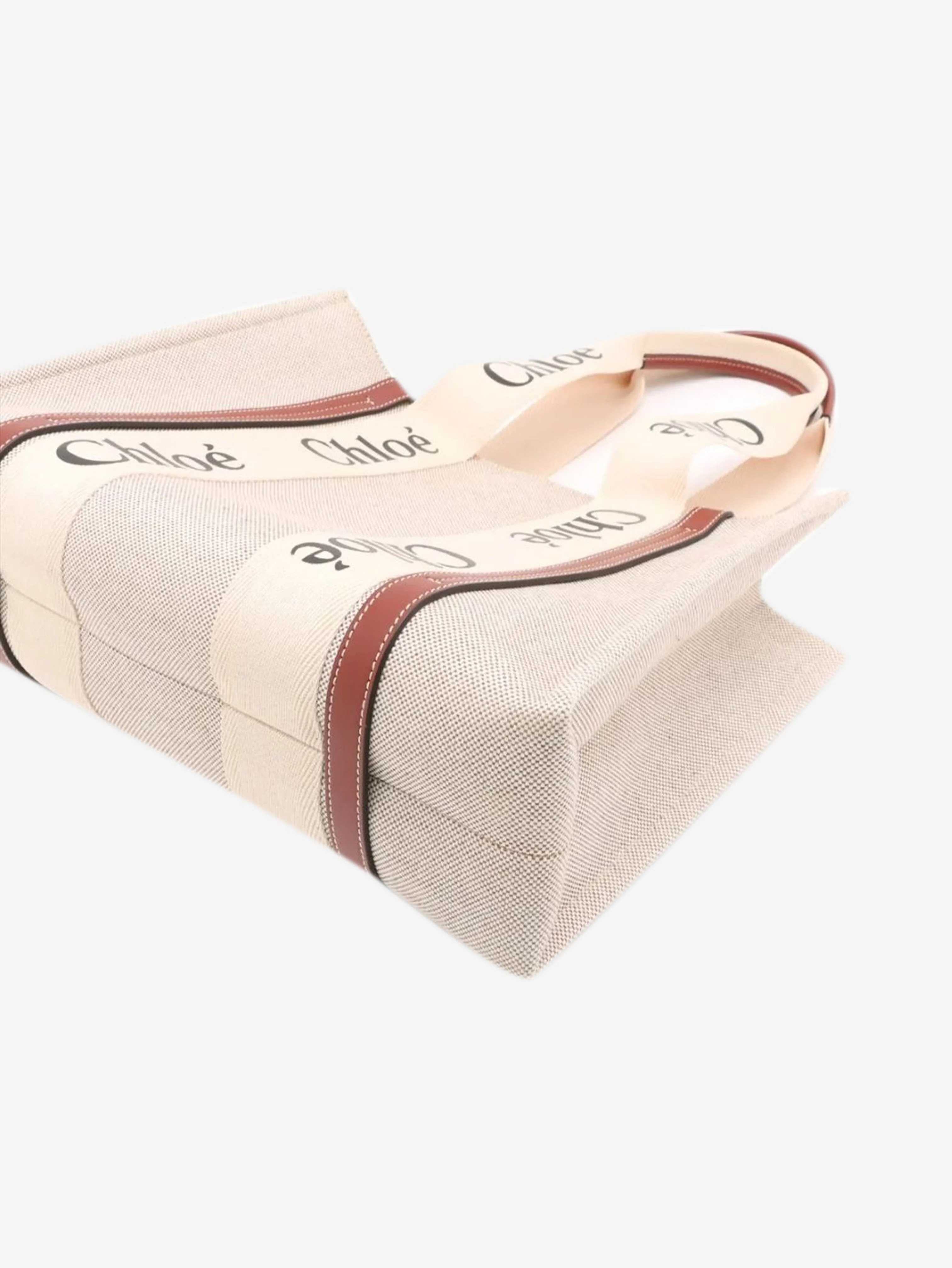 Neutral medium Woody tote bag - Image 3