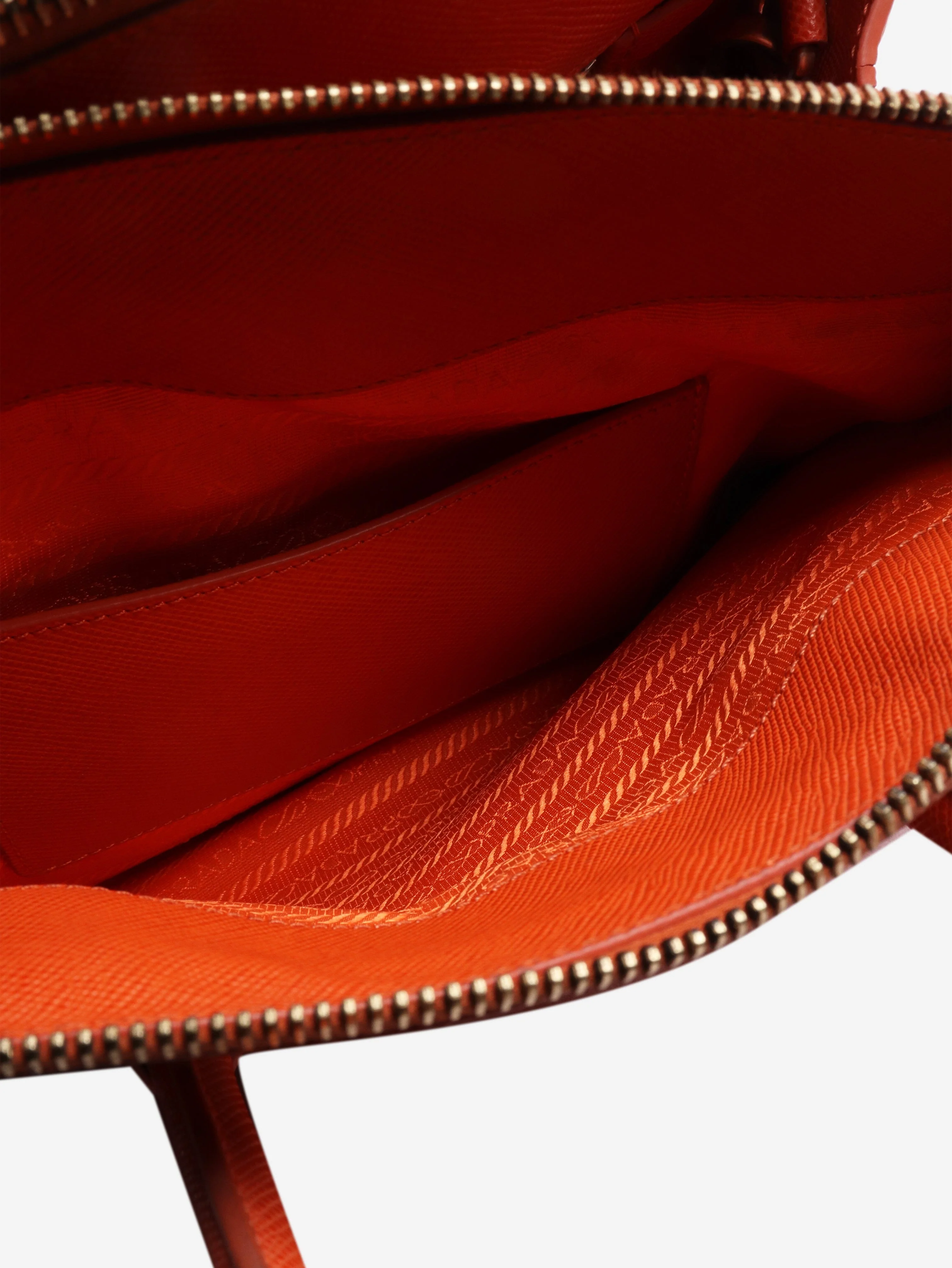 Orange Saffiano leather 2way bag - Image 8