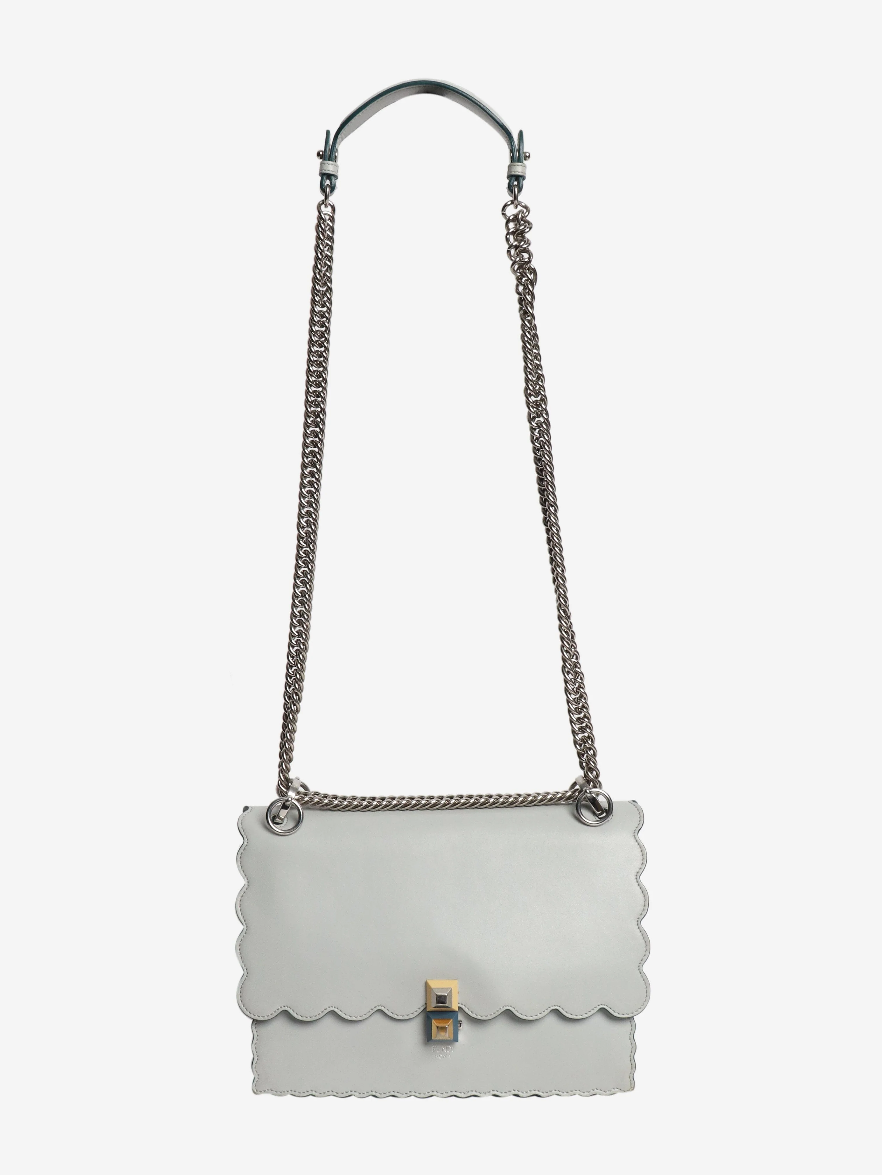 Pale blue Kan I leather shoulder bag - Image 2
