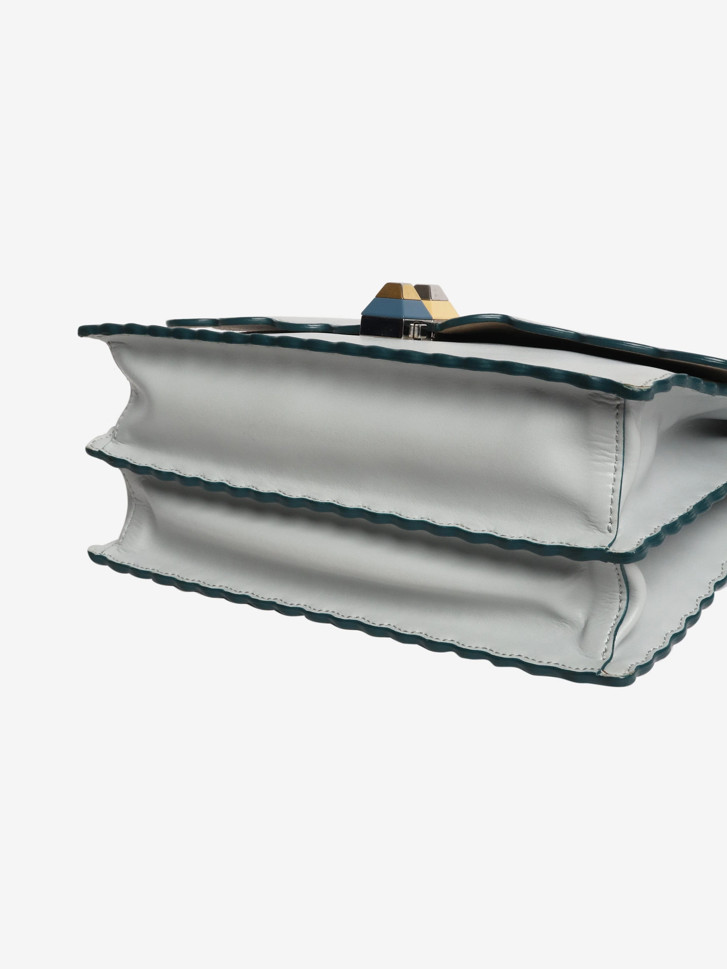 Pale blue Kan I leather shoulder bag - Image 5