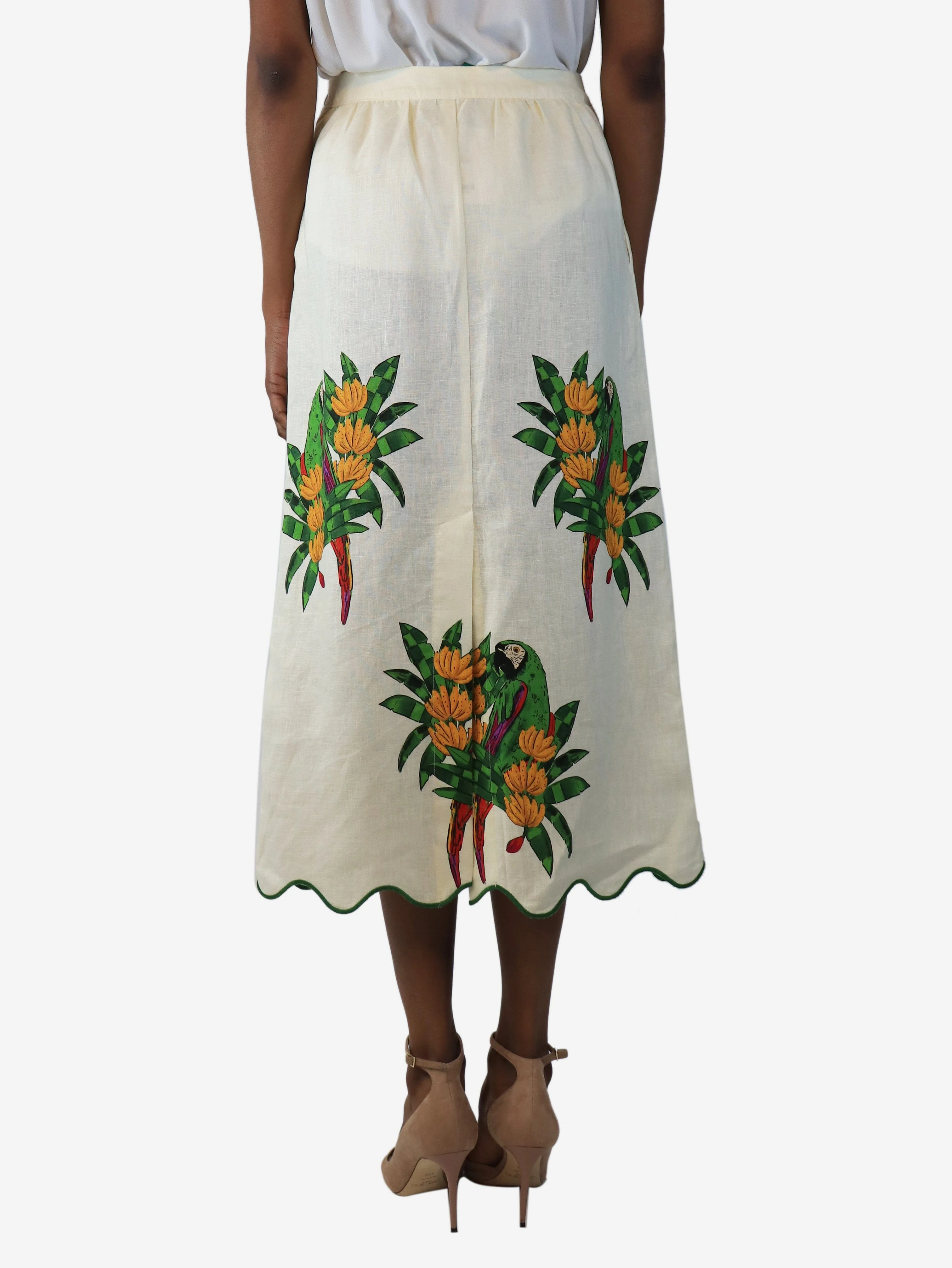 Parrot print midi skirt - size XS - Image 3