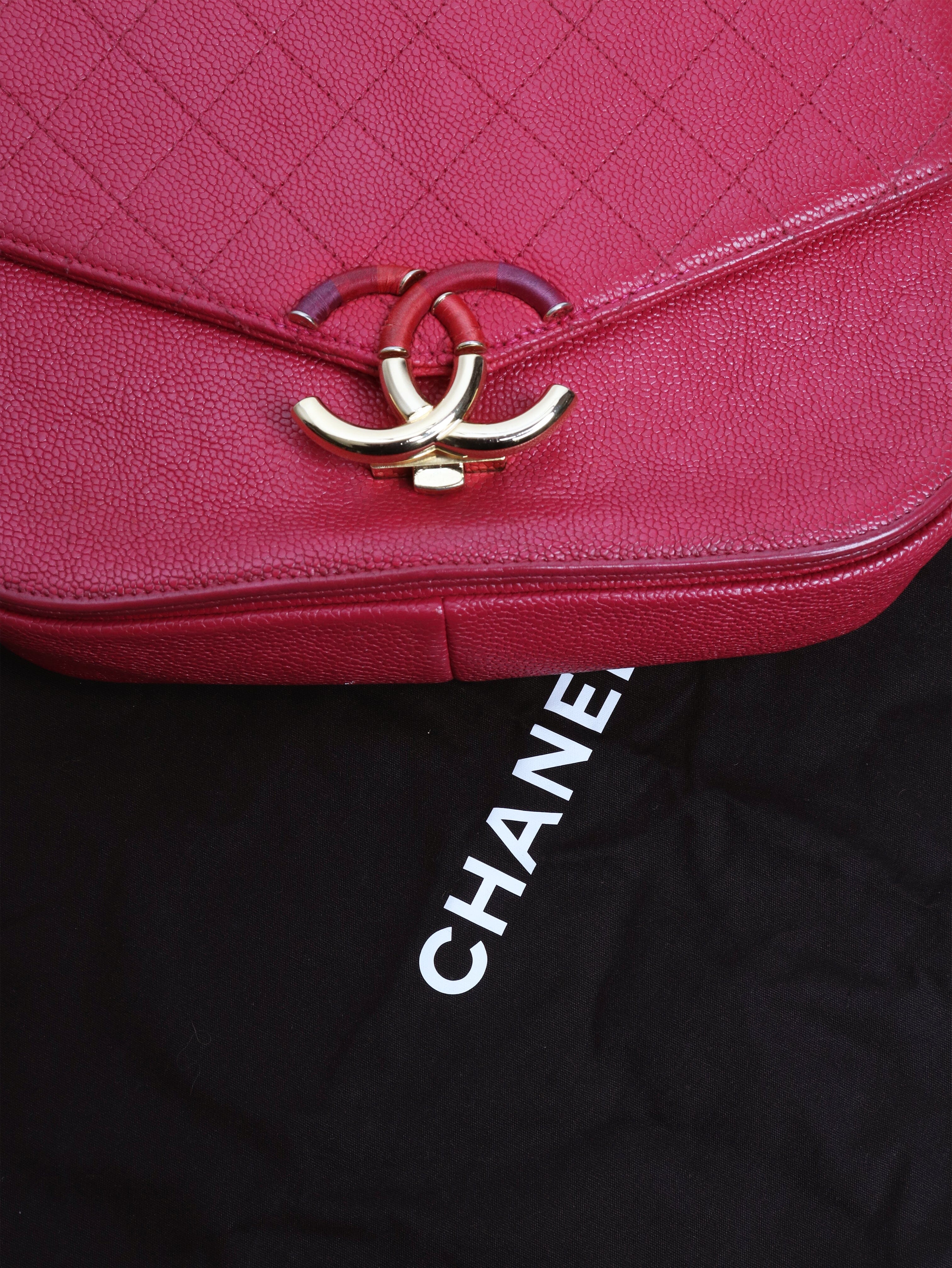 Pink 2018 CC caviar leather shoulder bag - Image 9