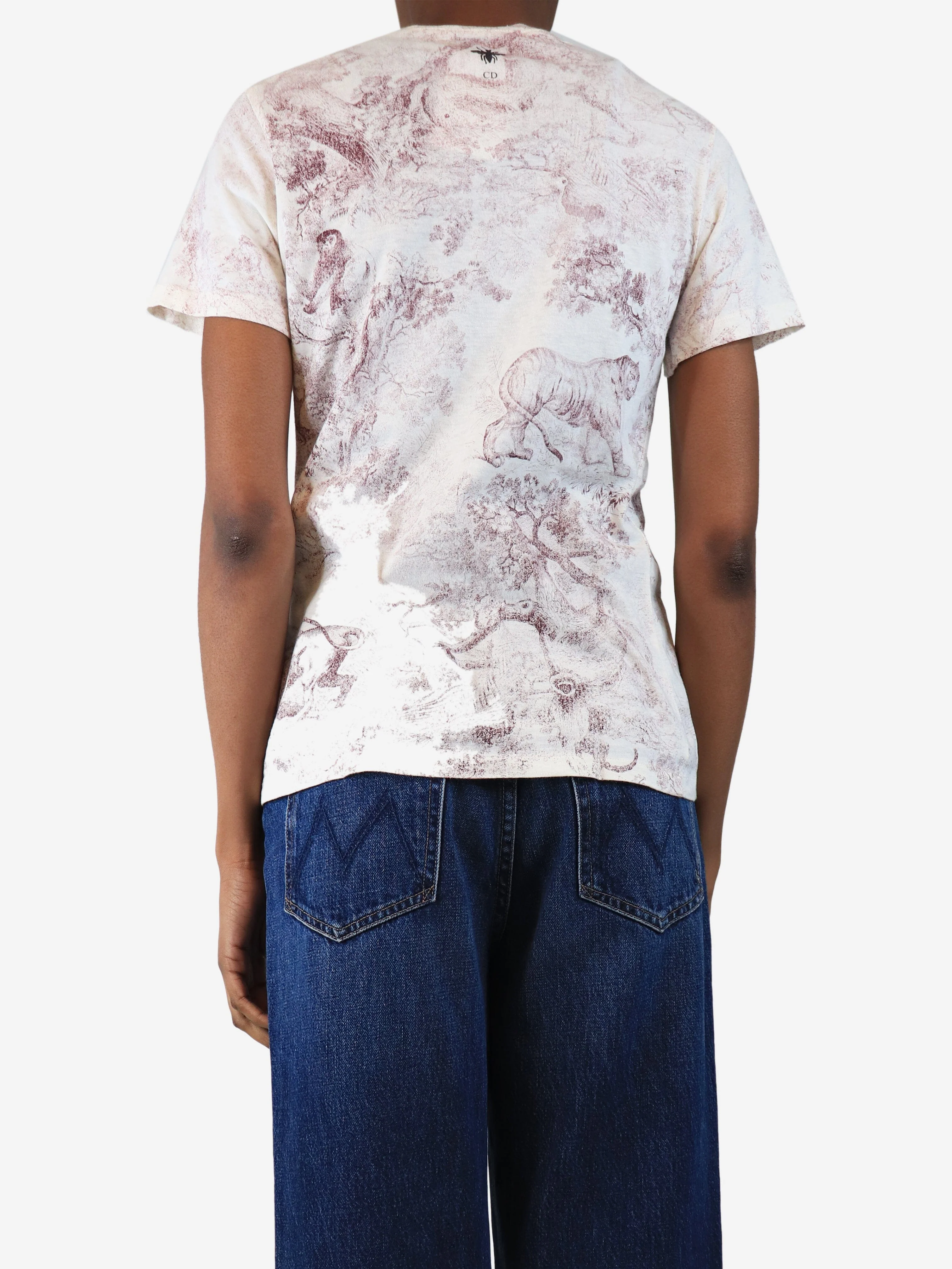 Pink and white diorodeo t-shirt - size XS - Image 2