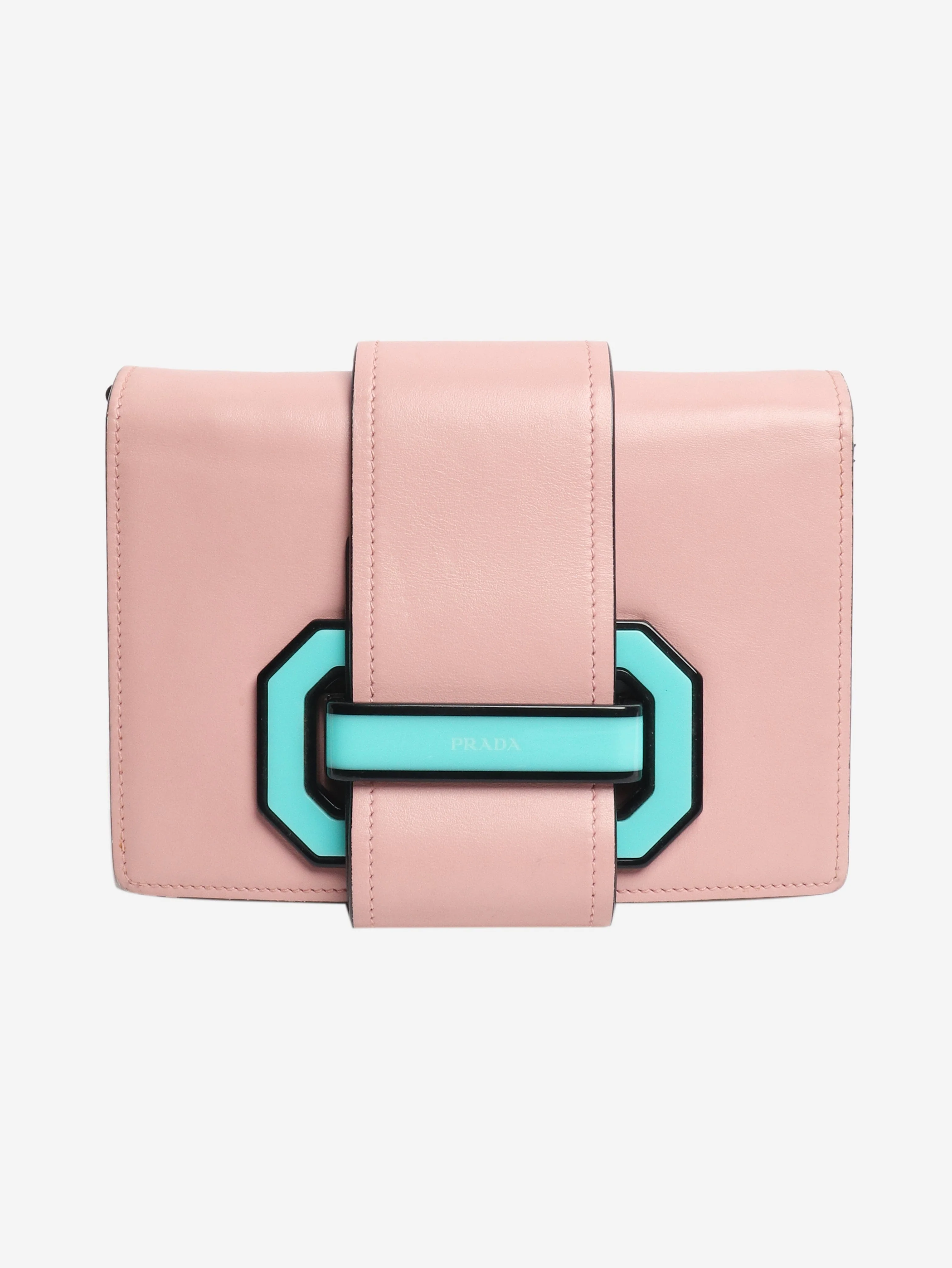 Pink City plex ribbon crossbody bag