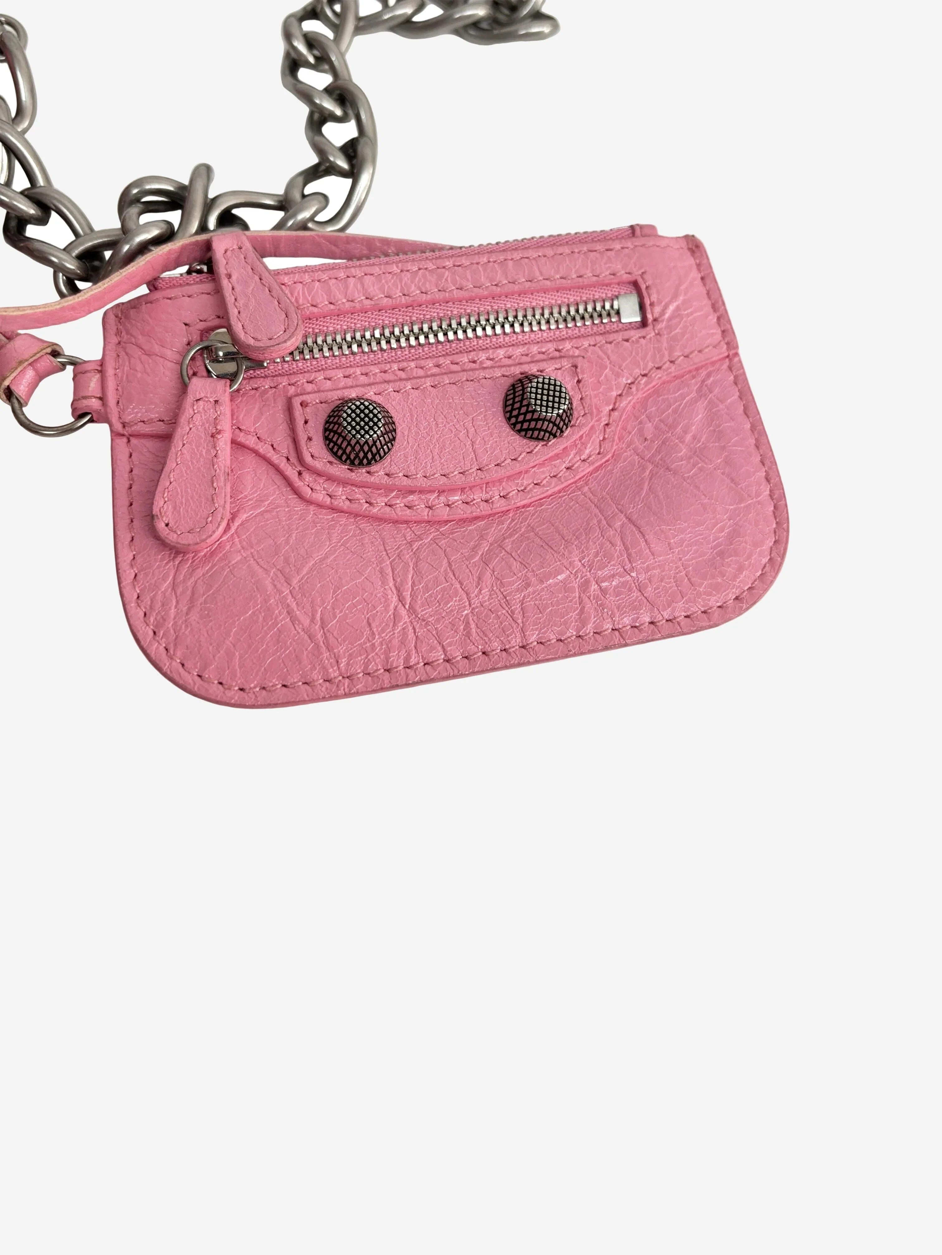 Pink crinkle Le Cagole shoulder bag - Image 2