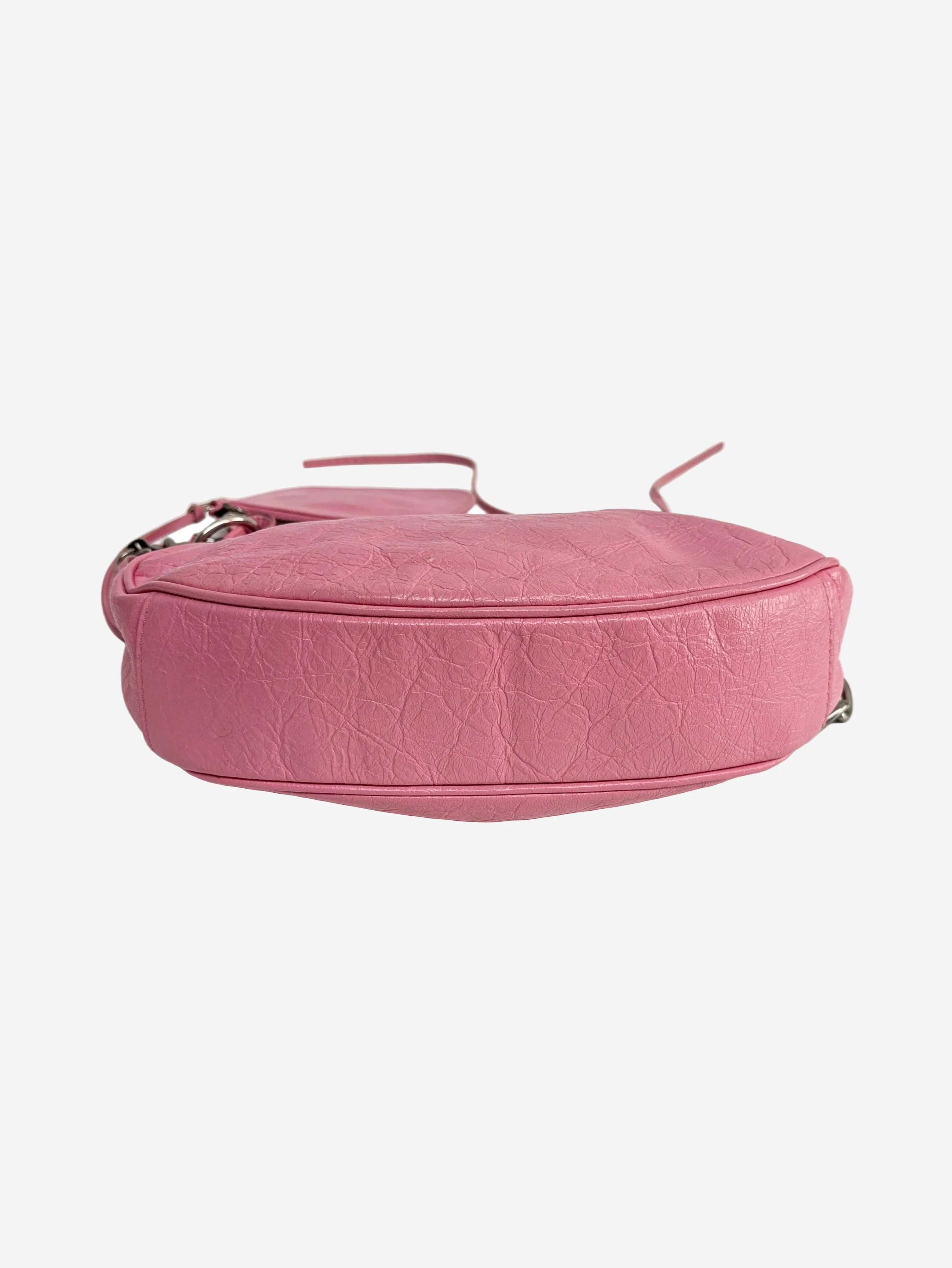 Pink crinkle Le Cagole shoulder bag - Image 3