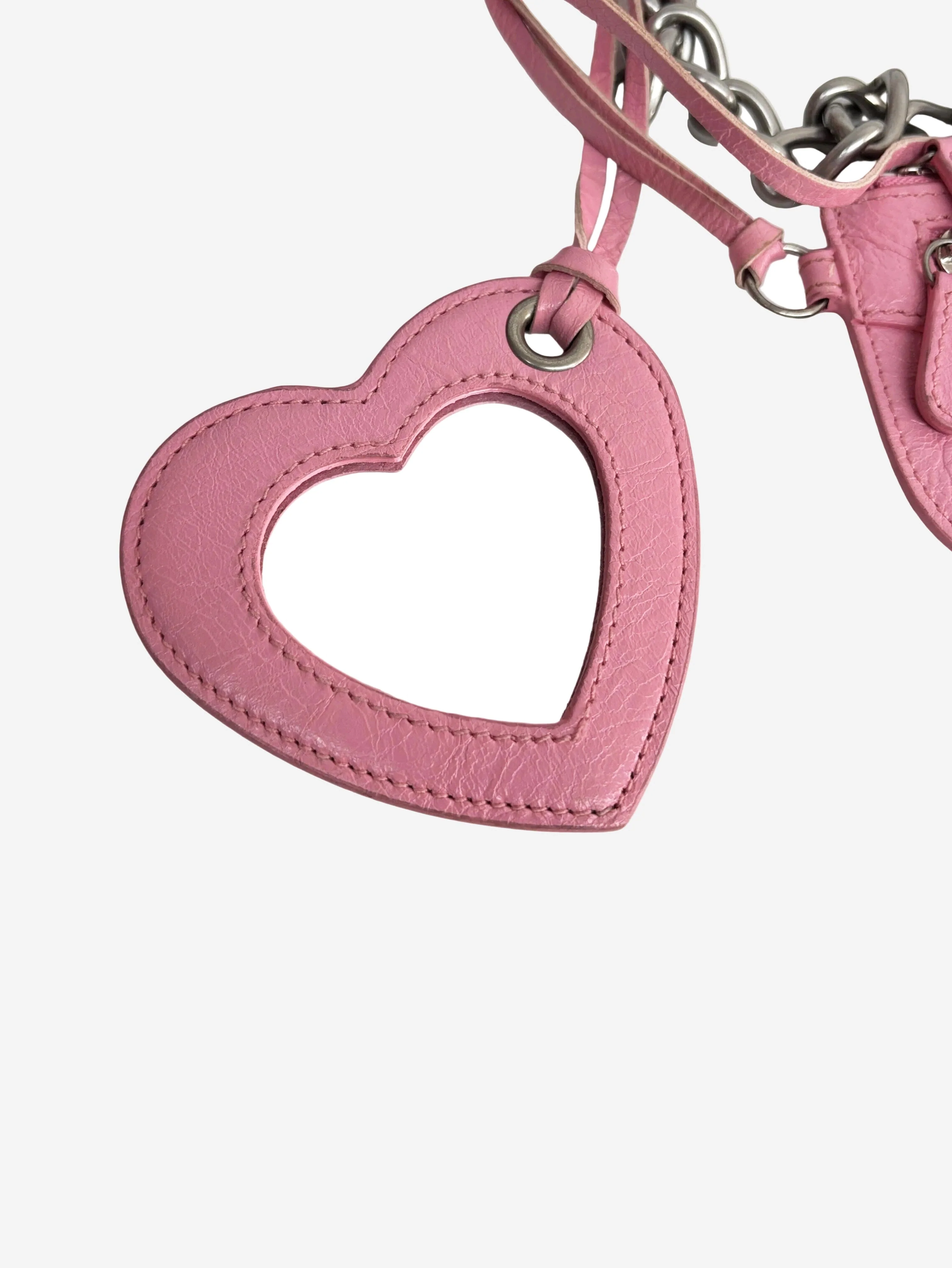 Pink crinkle Le Cagole shoulder bag - Image 5