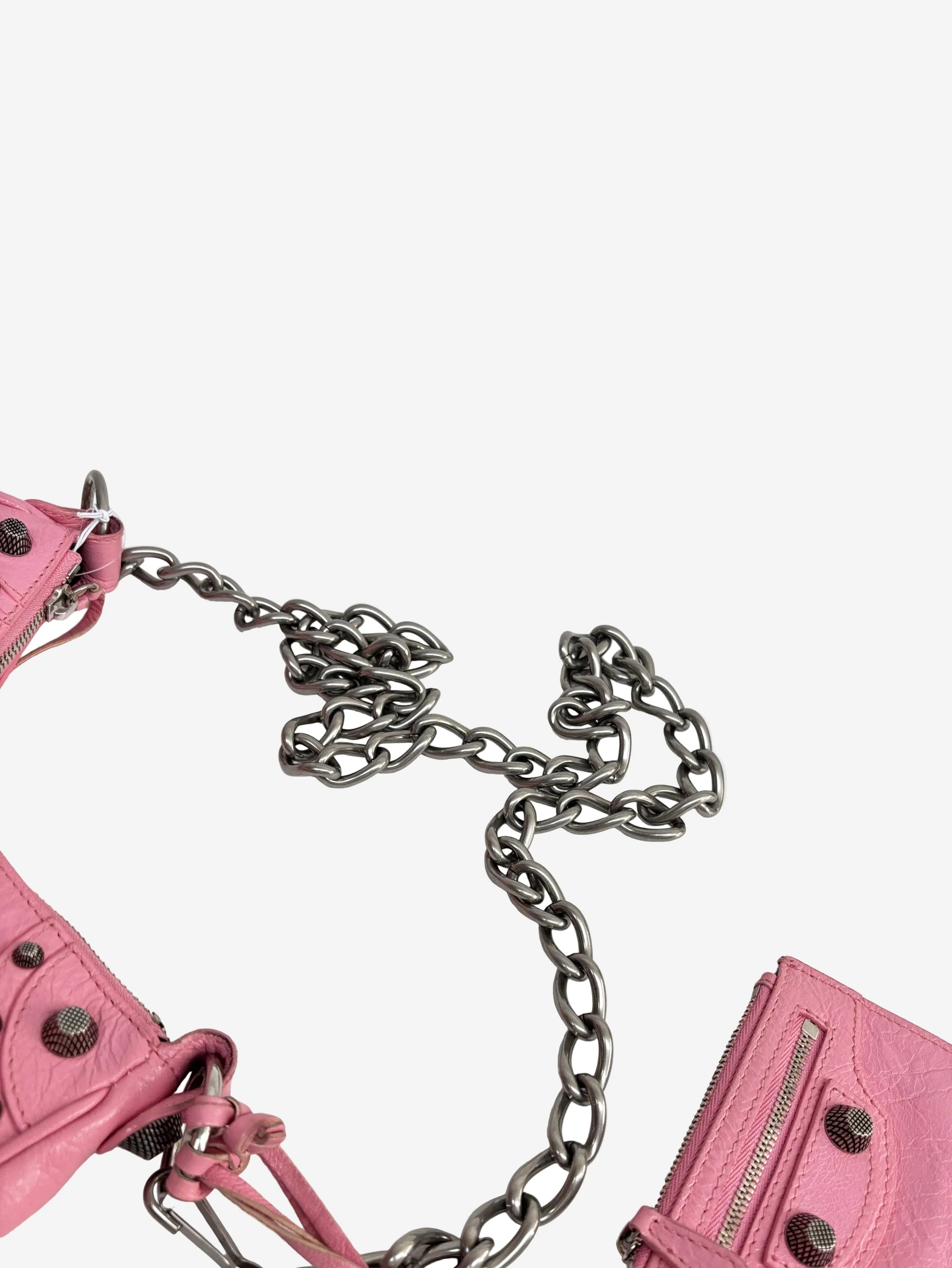 Pink crinkle Le Cagole shoulder bag - Image 6