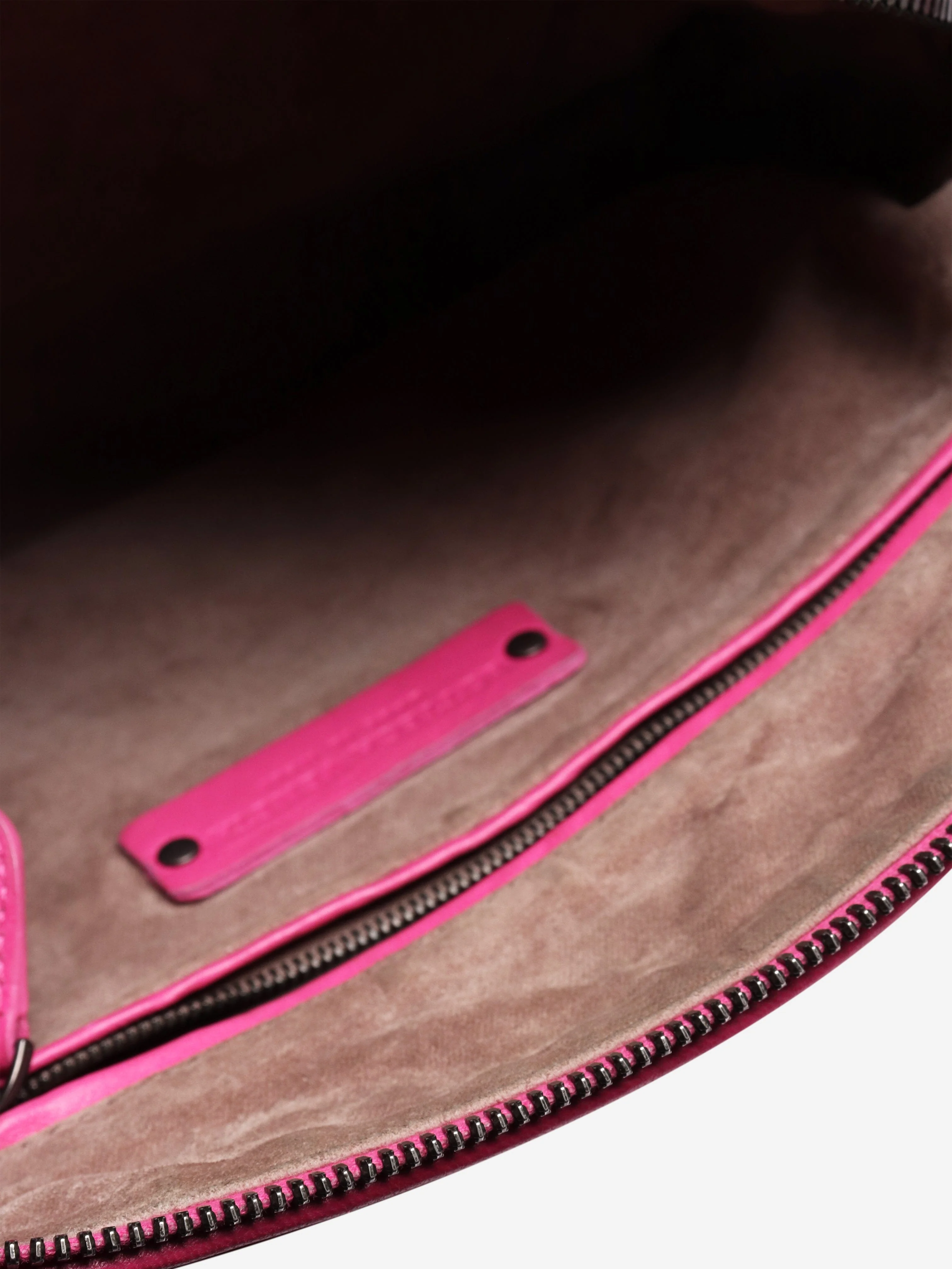Pink Intrecciato leather shoulder bag - Image 8