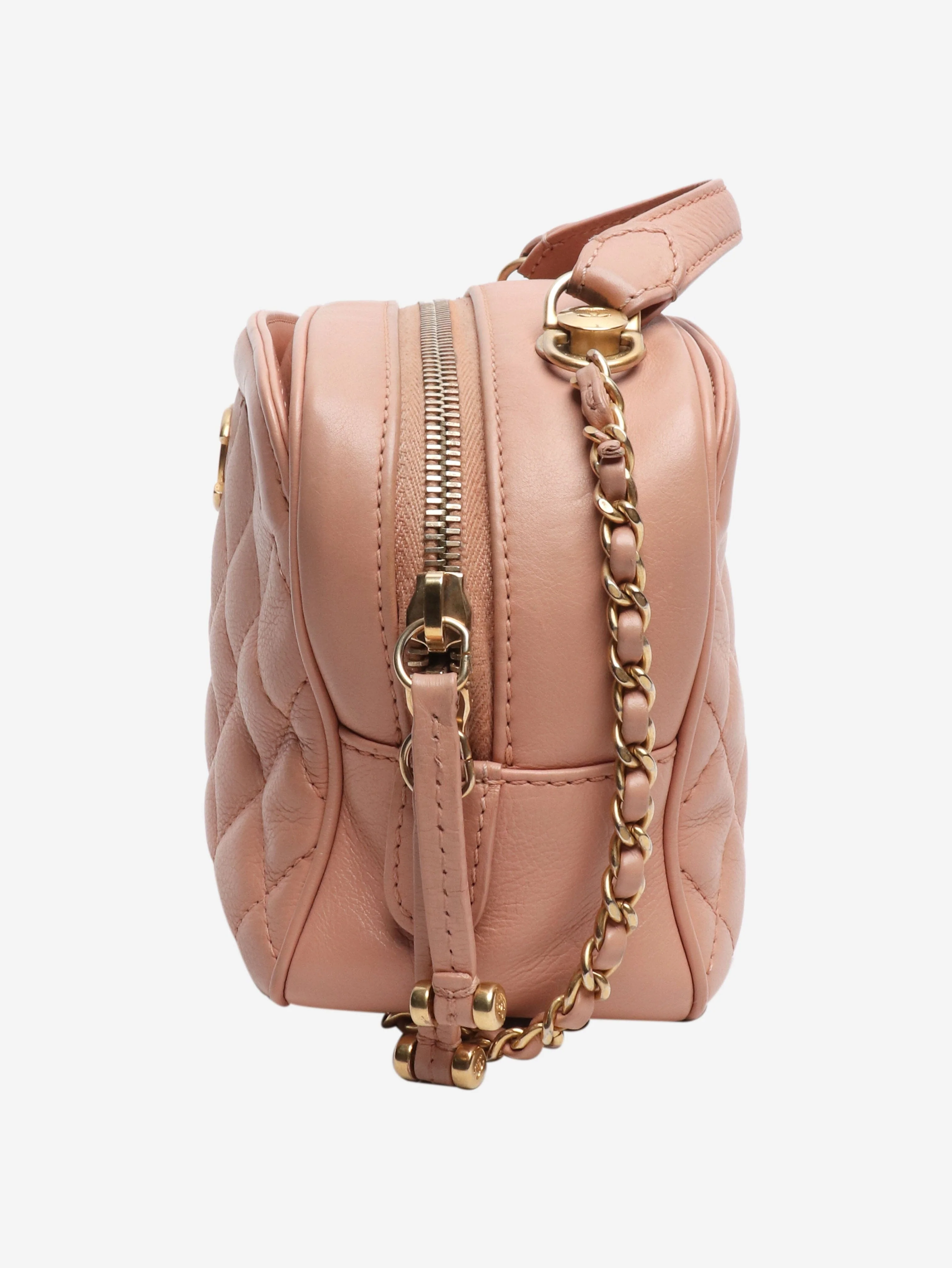 Pink lambskin-quilted Vanity bag - Image 4