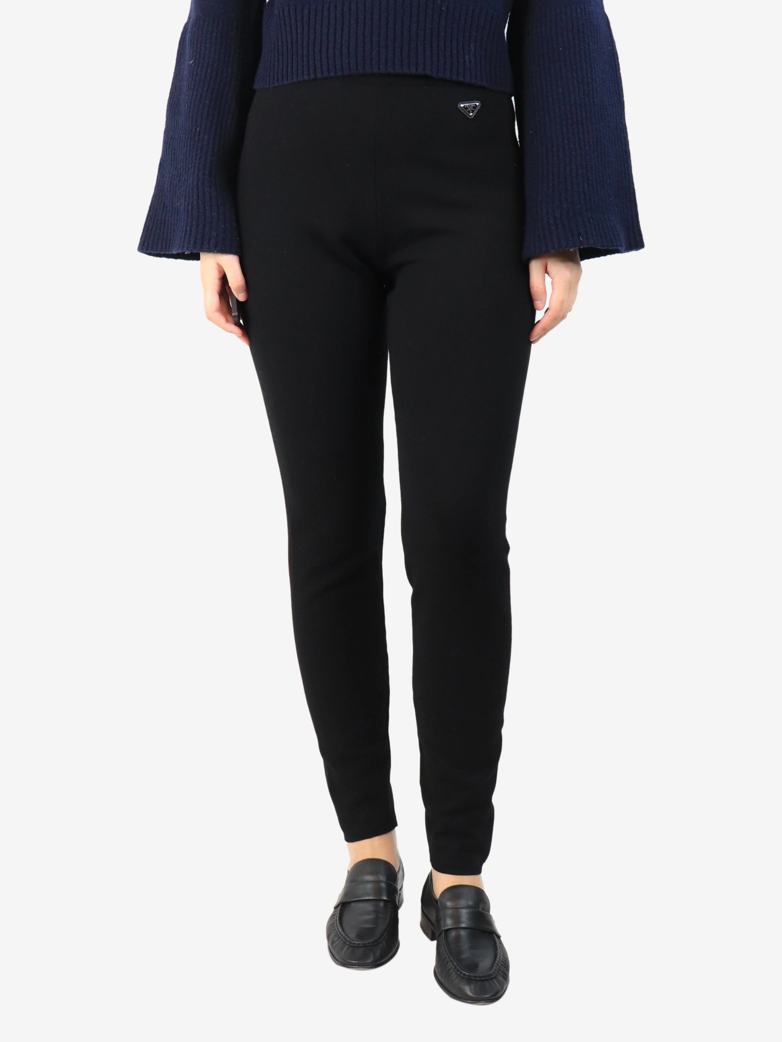 Black leggings - size UK 12