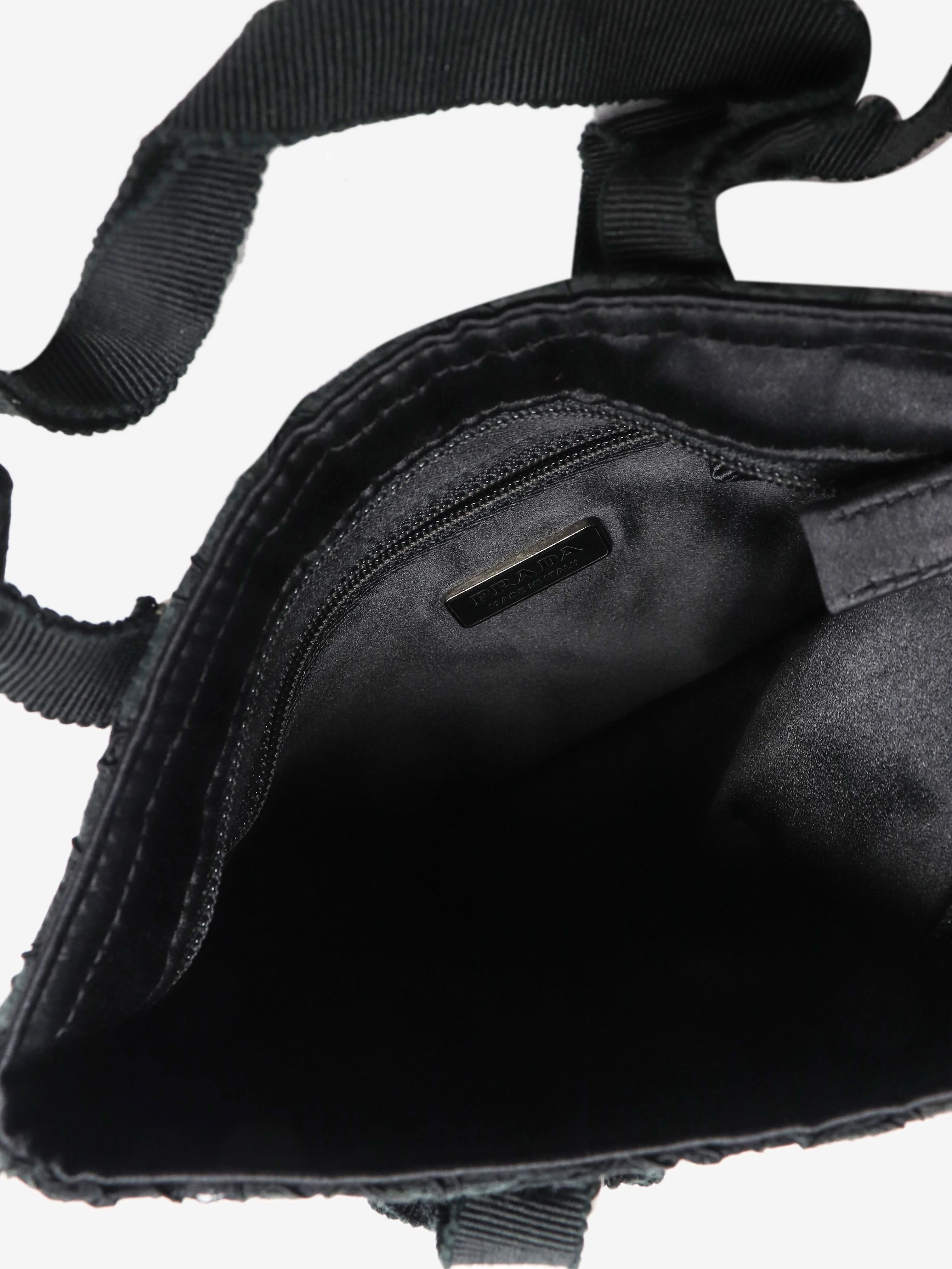 Black mini lace top handle bag - Image 5