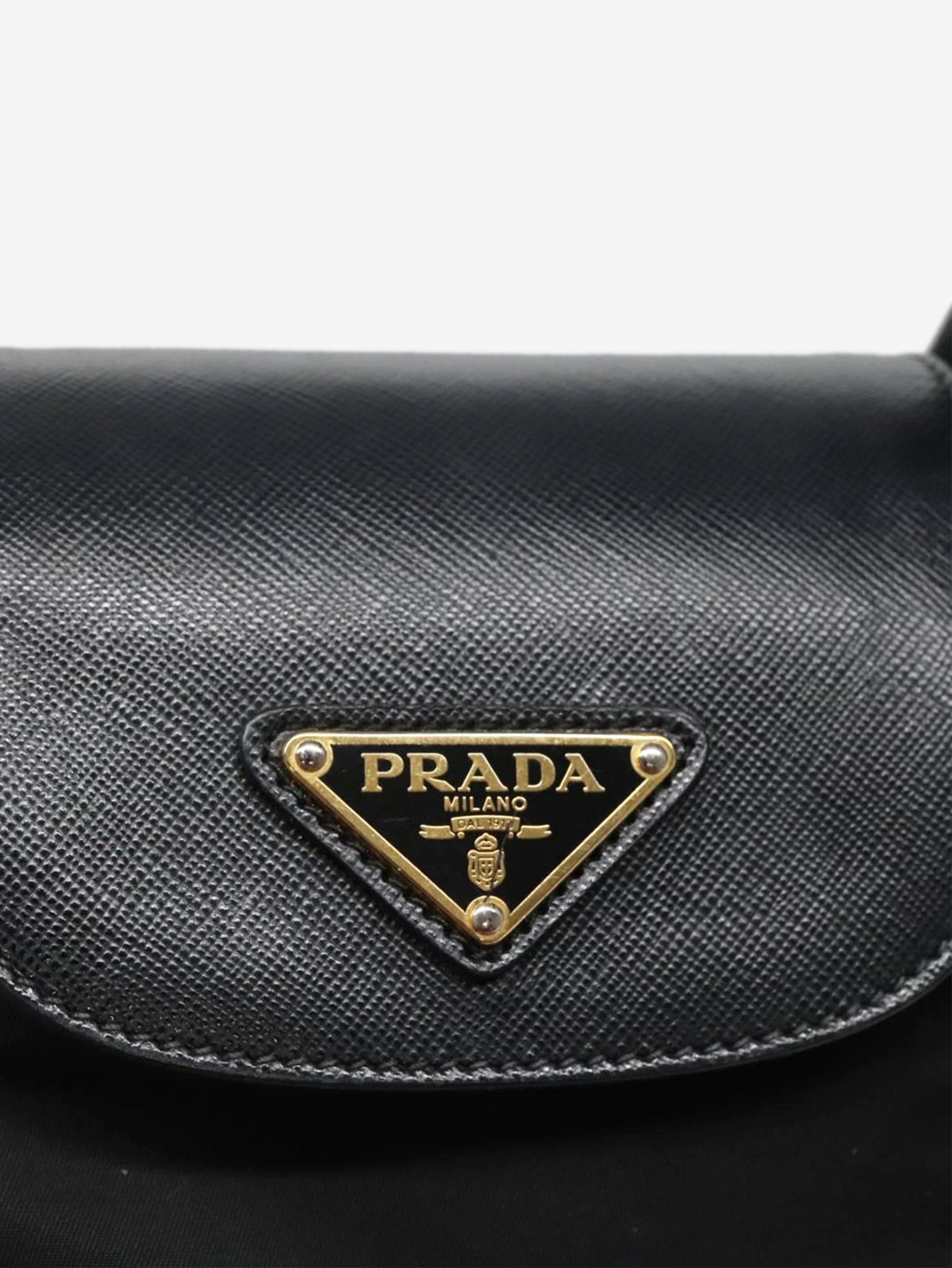 Black nylon 2way tote bag - Image 16