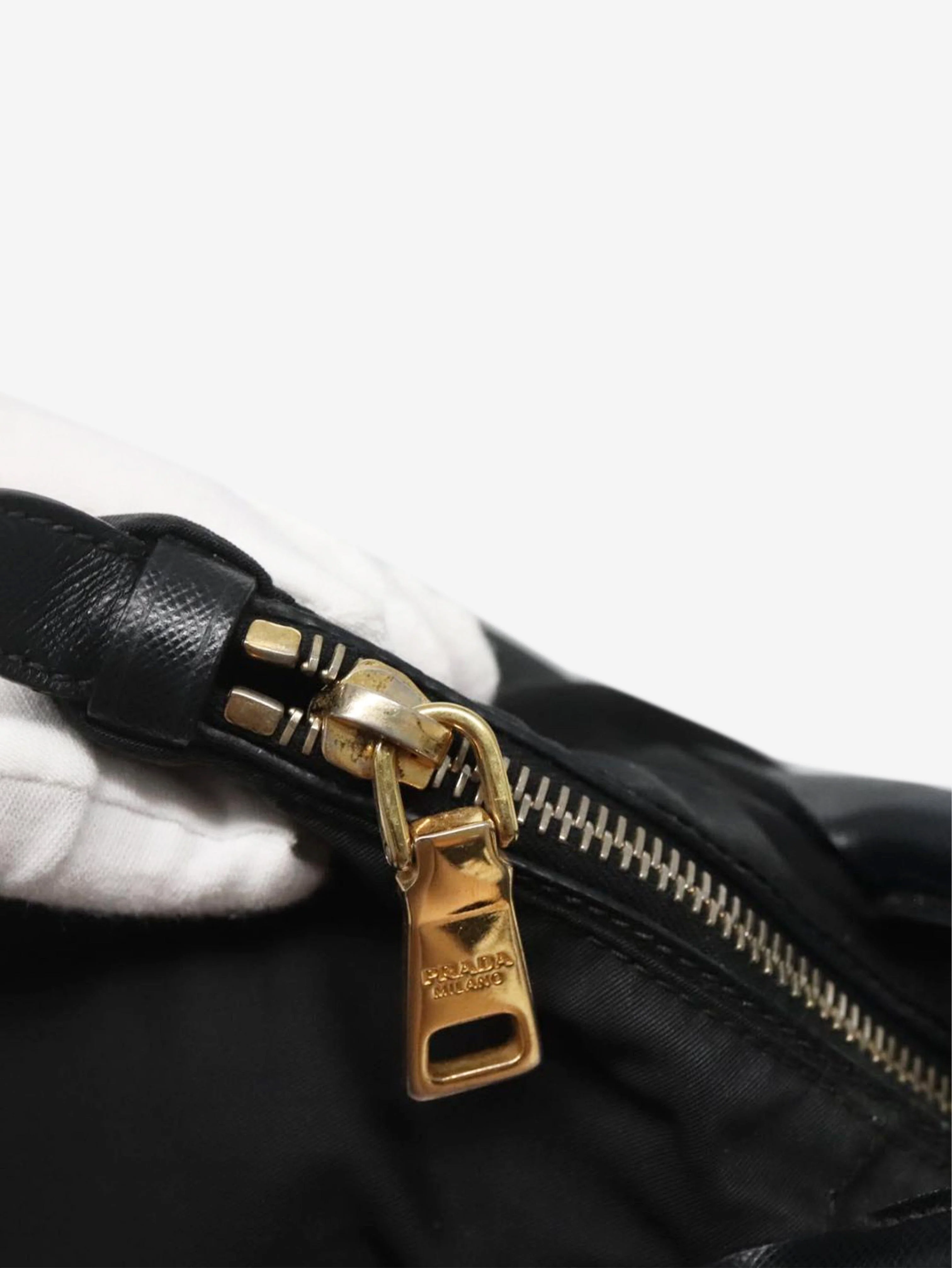 Black nylon 2way tote bag - Image 17