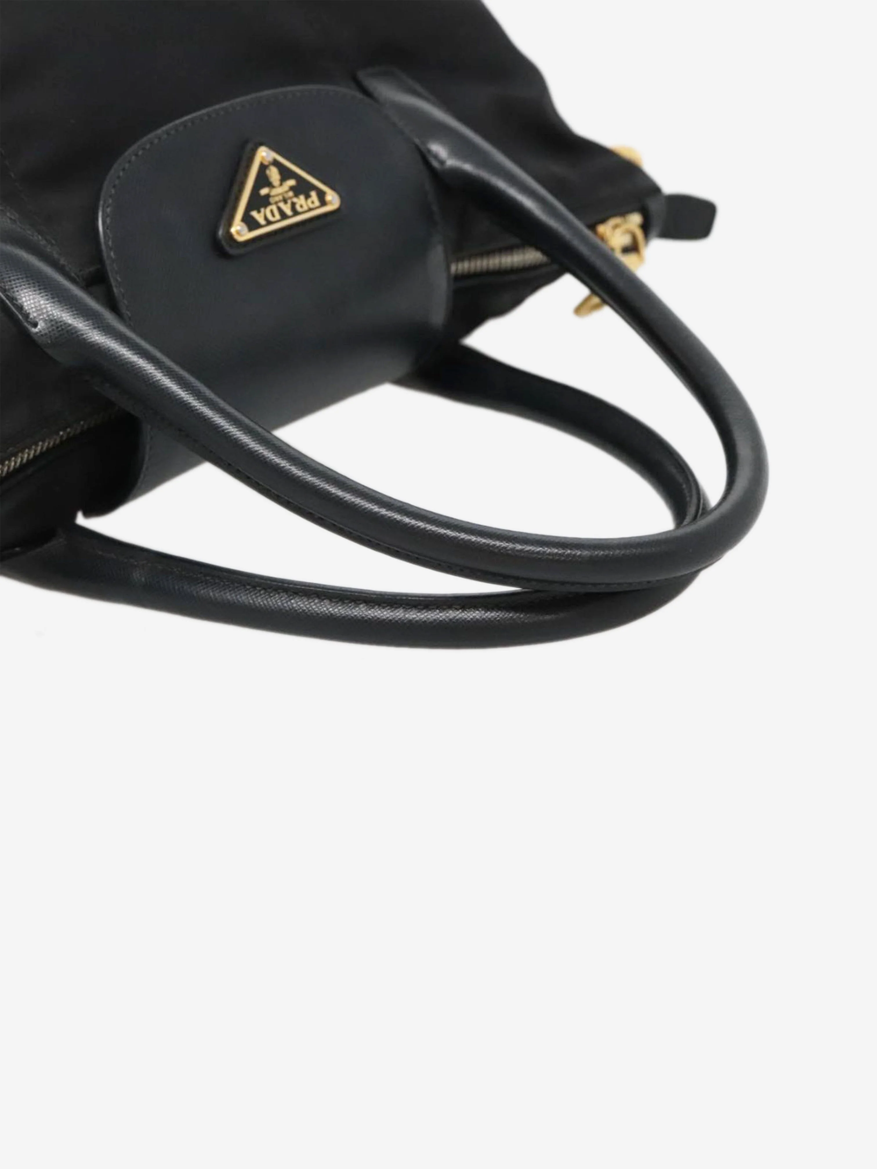 Black nylon 2way tote bag - Image 7