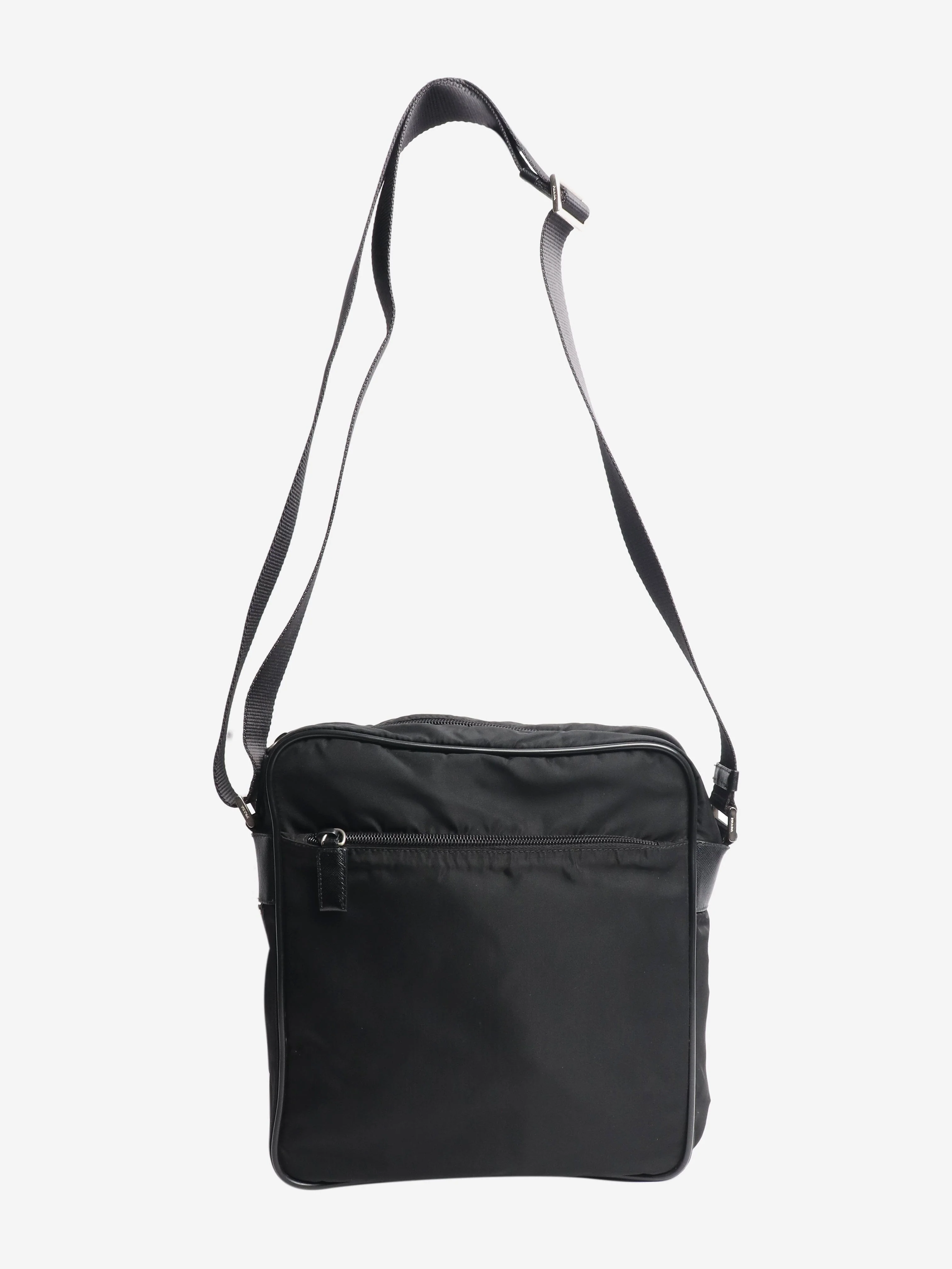 Black nylon cross-body bag - Image 2