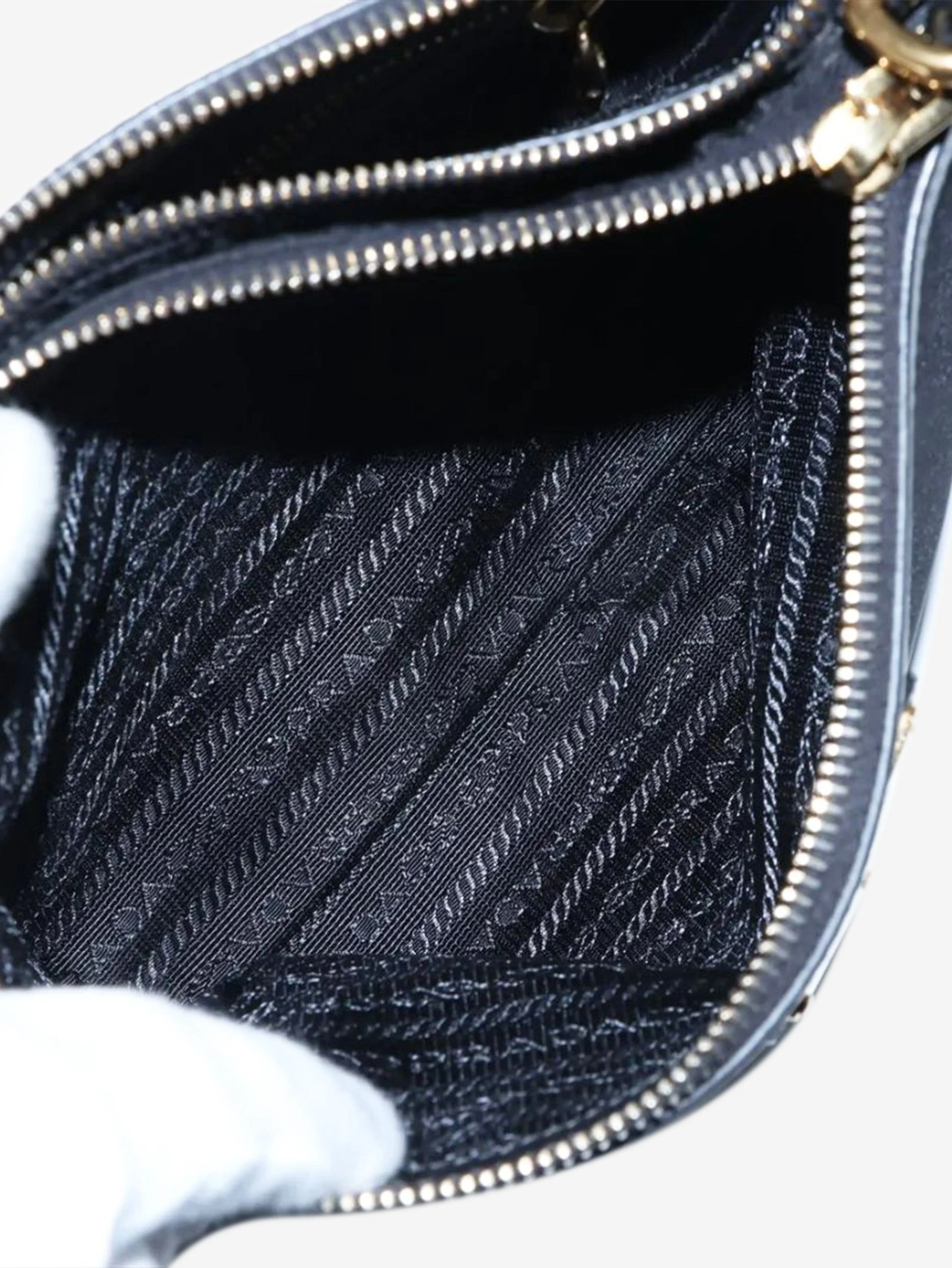 Black nylon crossbody pouch bag - Image 8