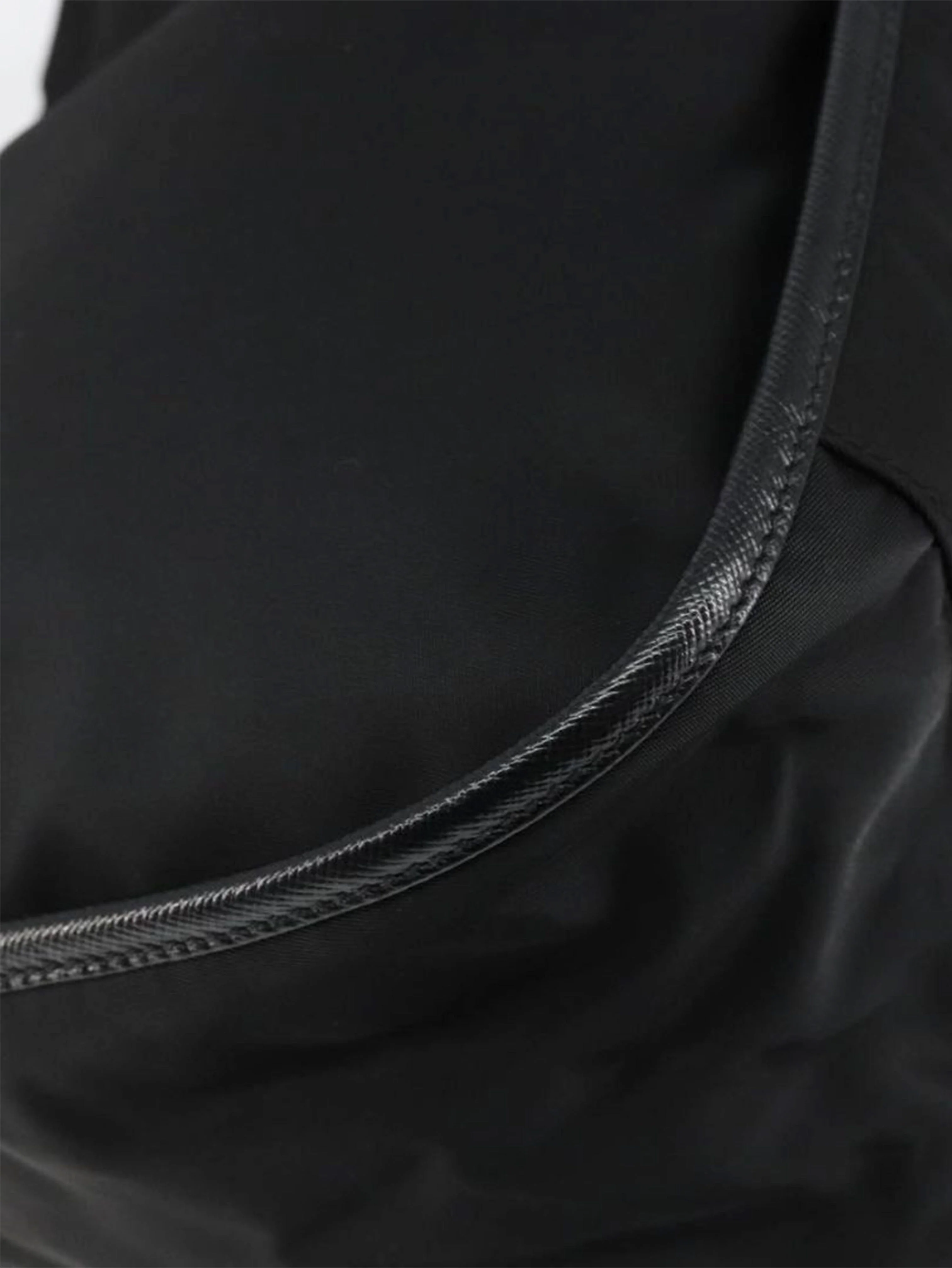 Black nylon shoulder bag - Image 13