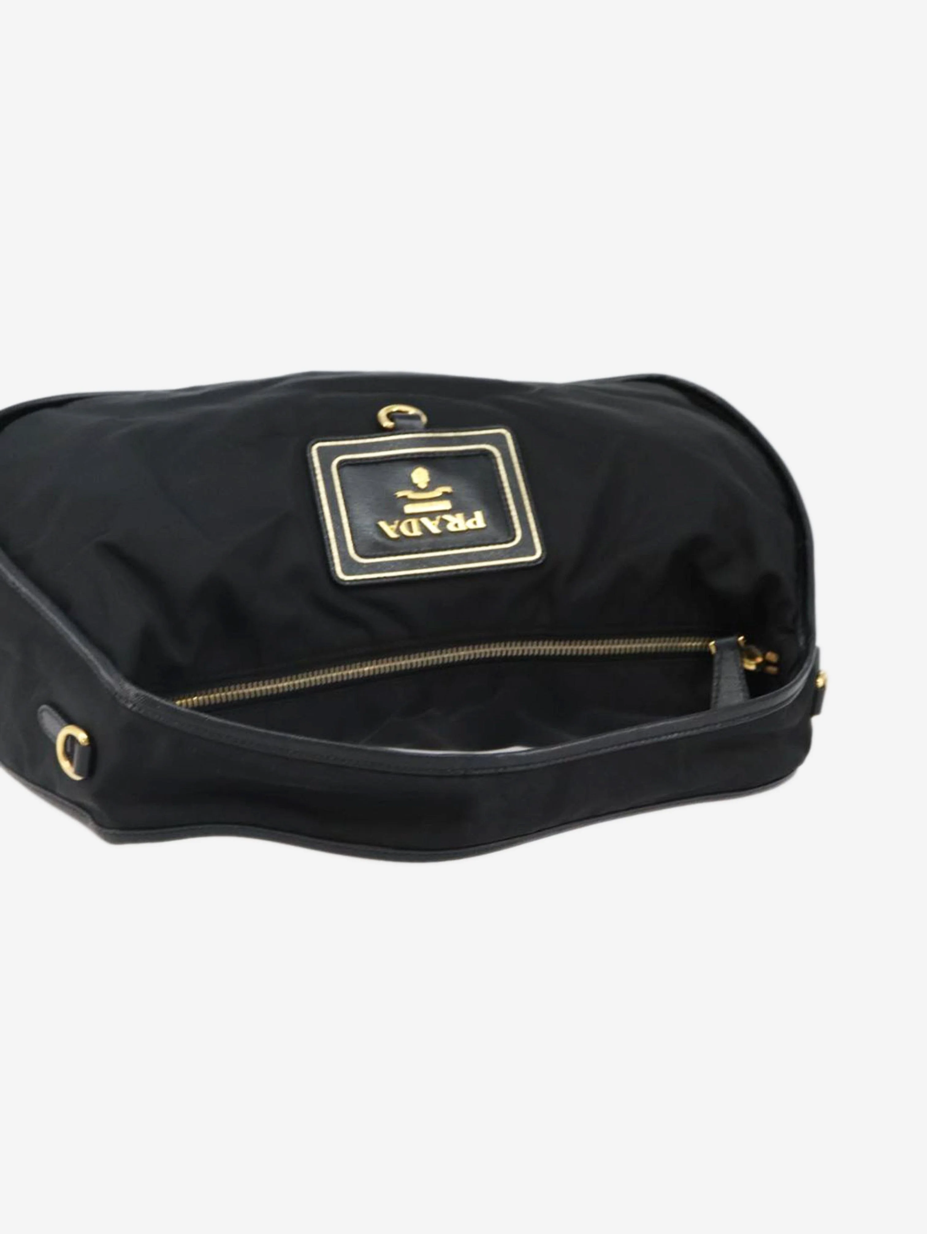 Black nylon shoulder bag - Image 7