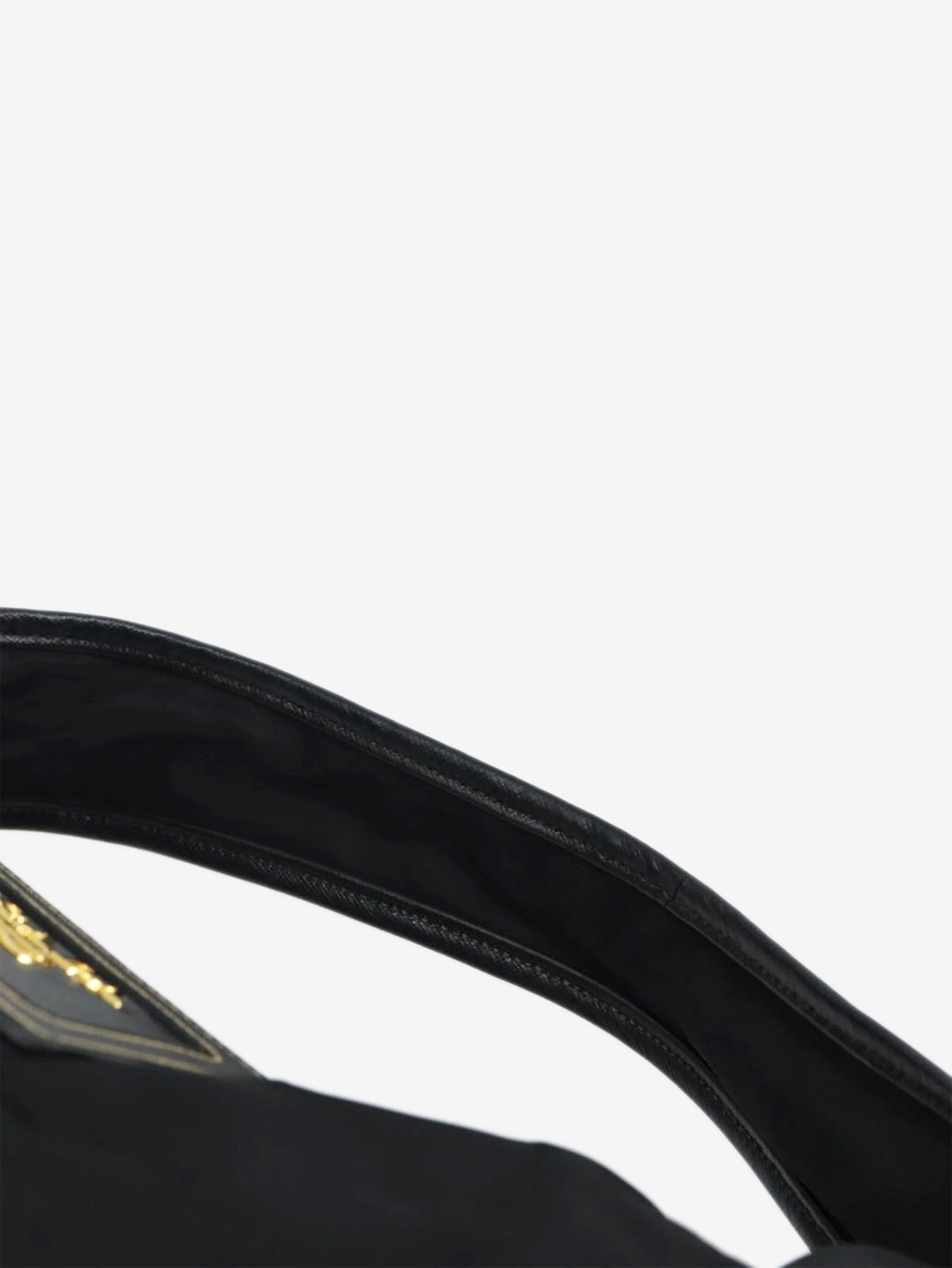 Black nylon shoulder bag - Image 8