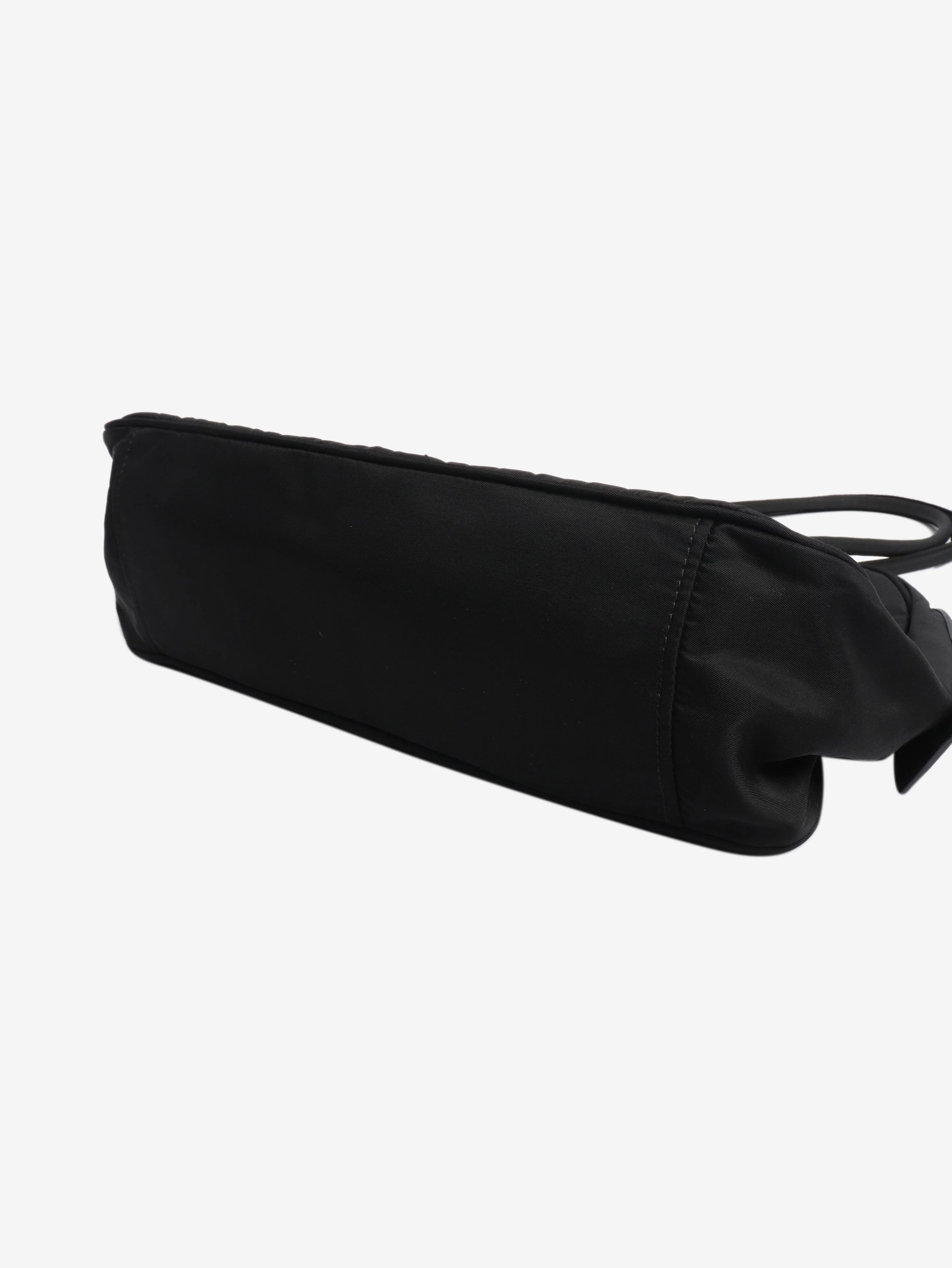 Black nylon top handle bag - Image 7