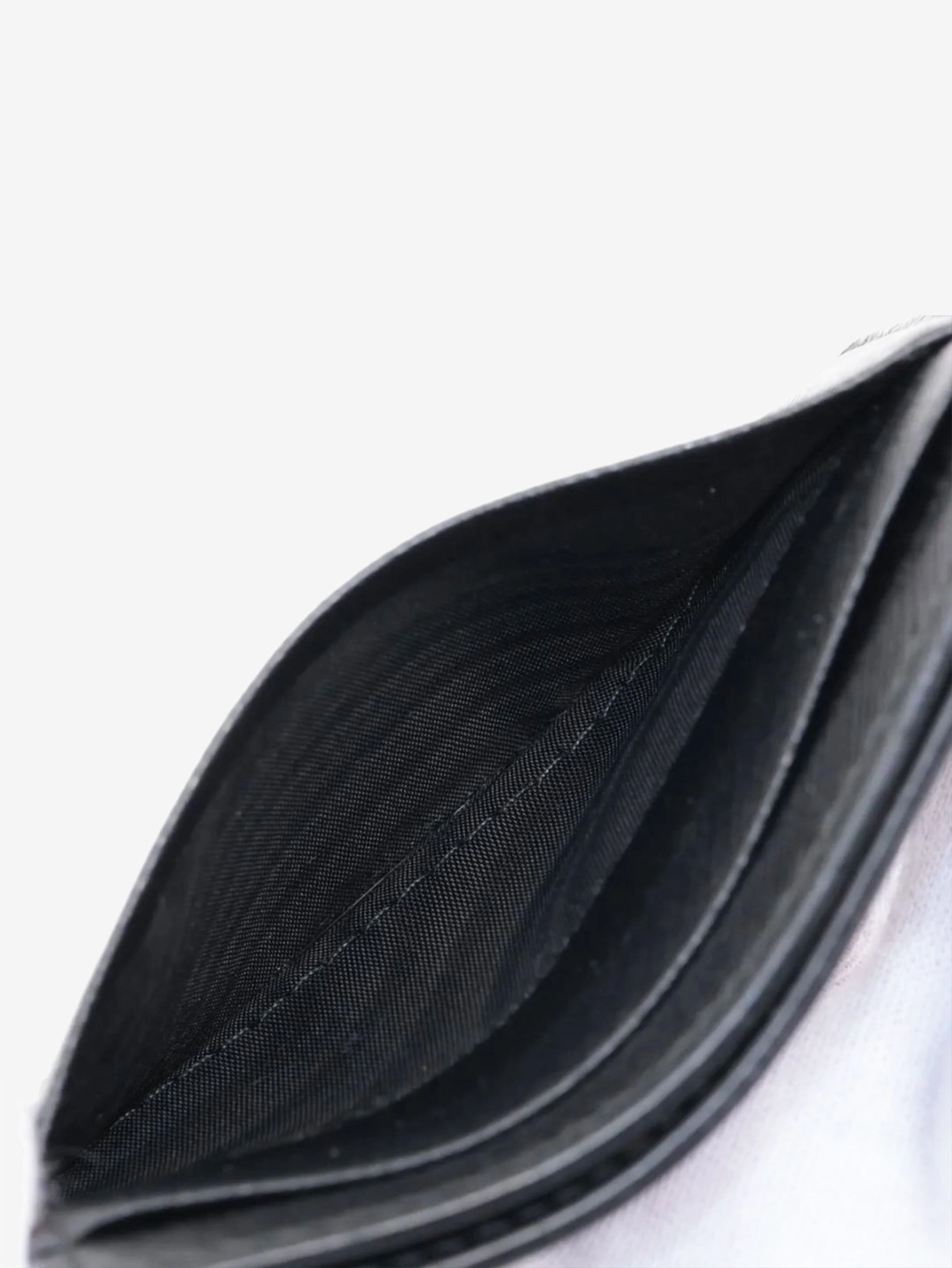 Black Saffiano leather card case - Image 5