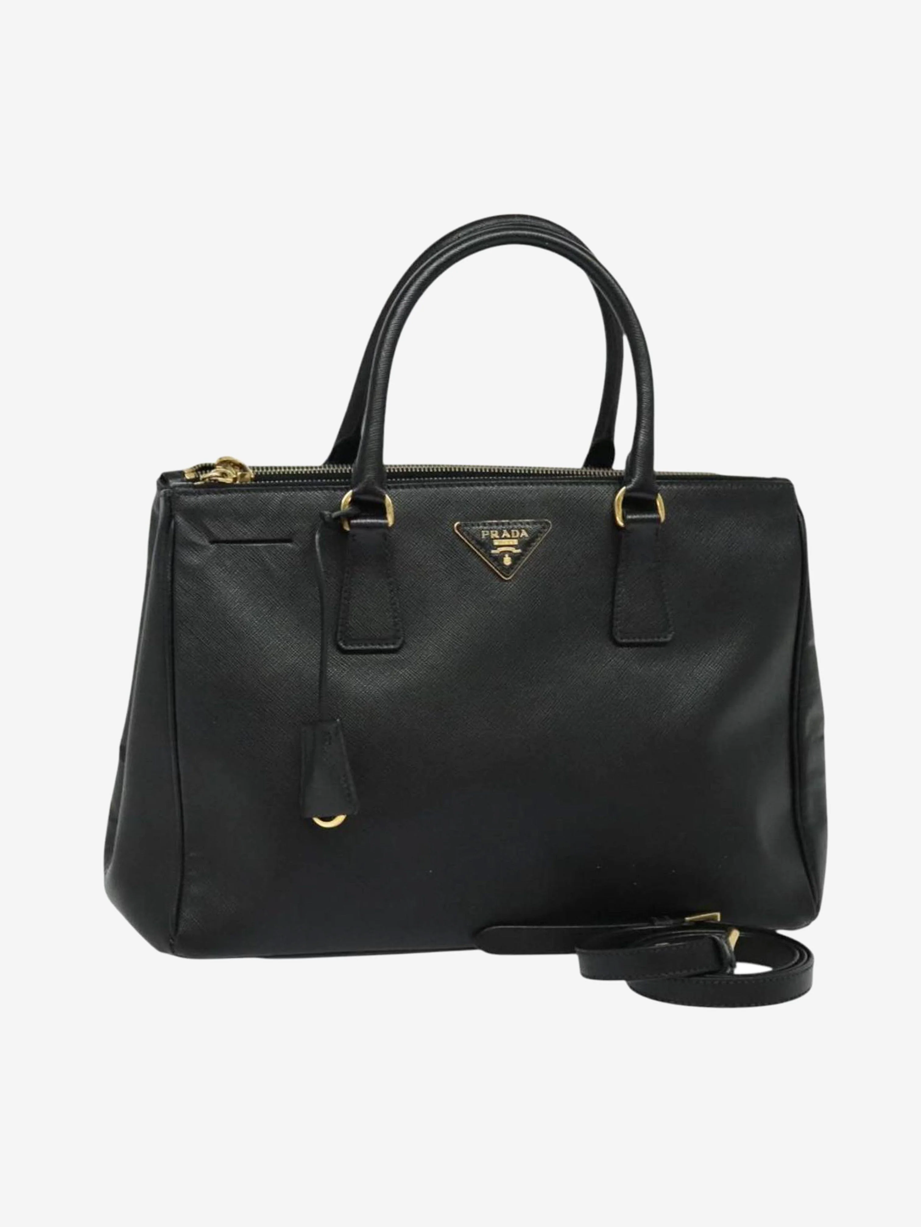 Black Saffiano leather Galleria 2way bag - Image 3