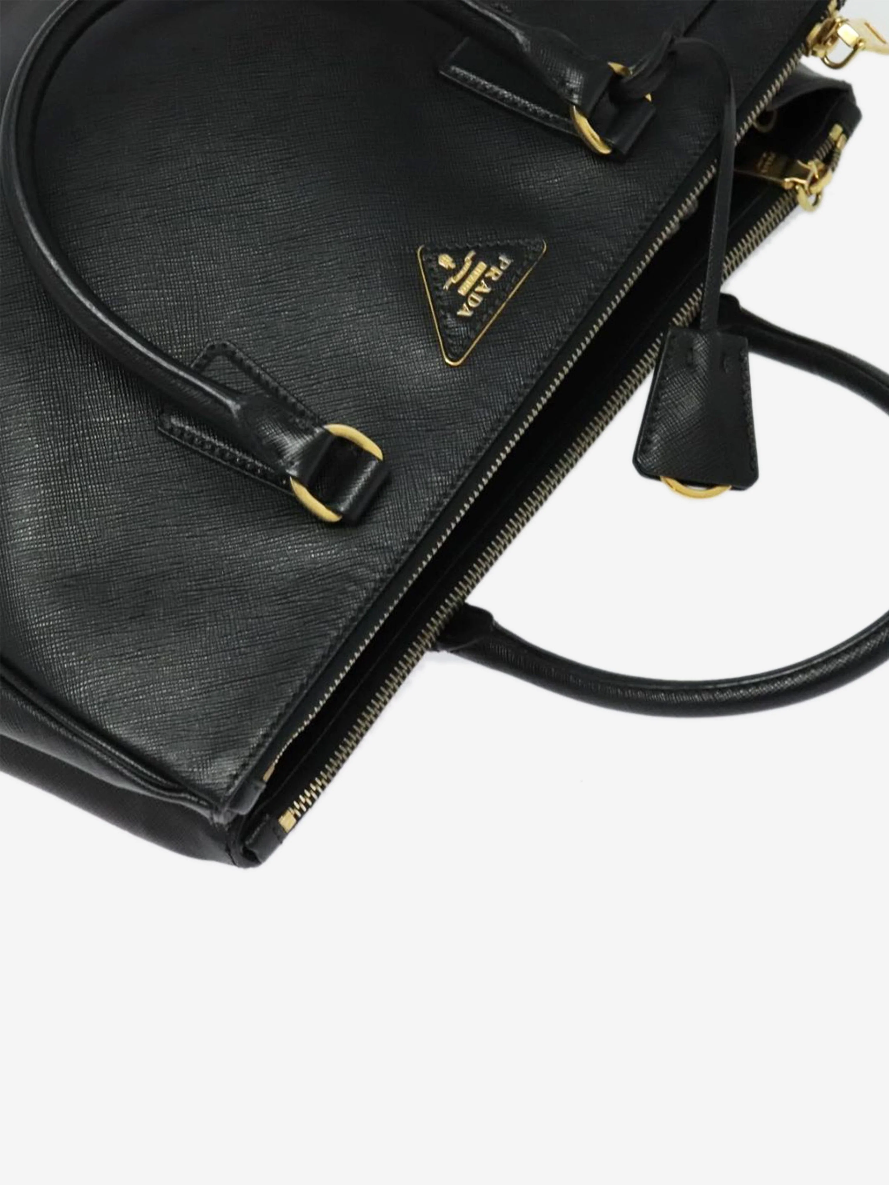 Black Saffiano leather Galleria 2way bag - Image 8
