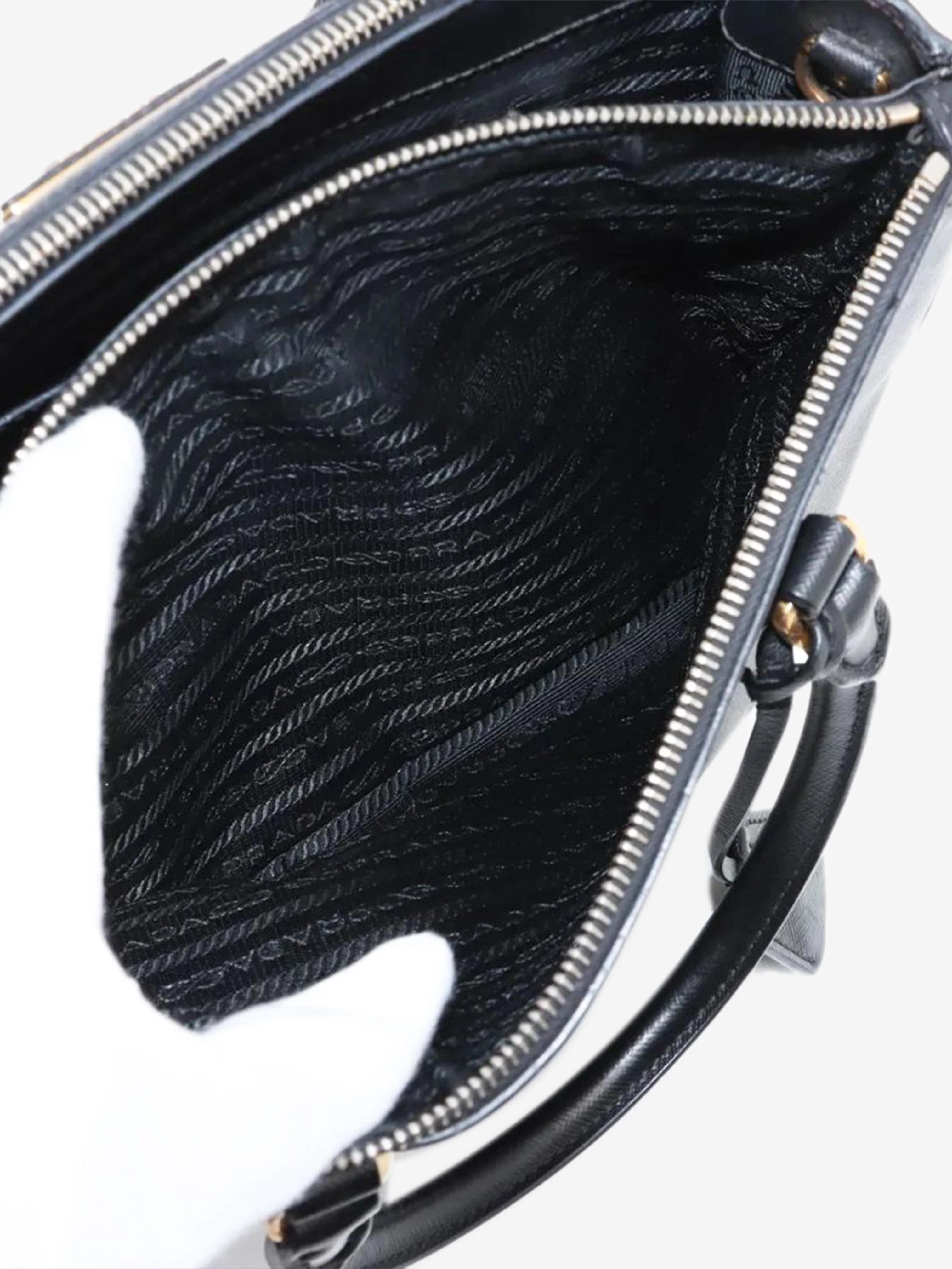 Black Saffiano leather Galleria 2way bag - Image 15
