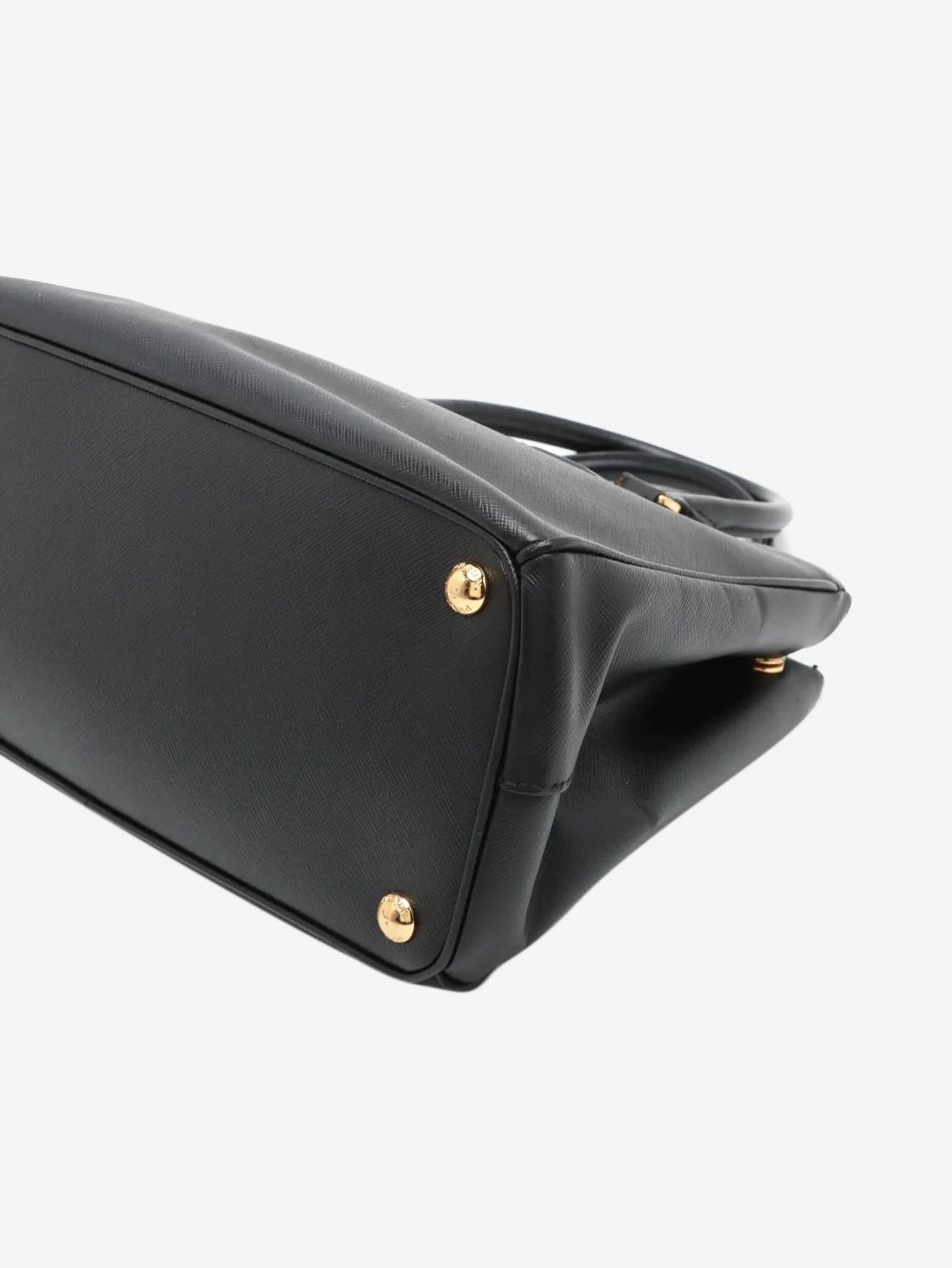 Black Saffiano leather Galleria 2way bag - Image 3