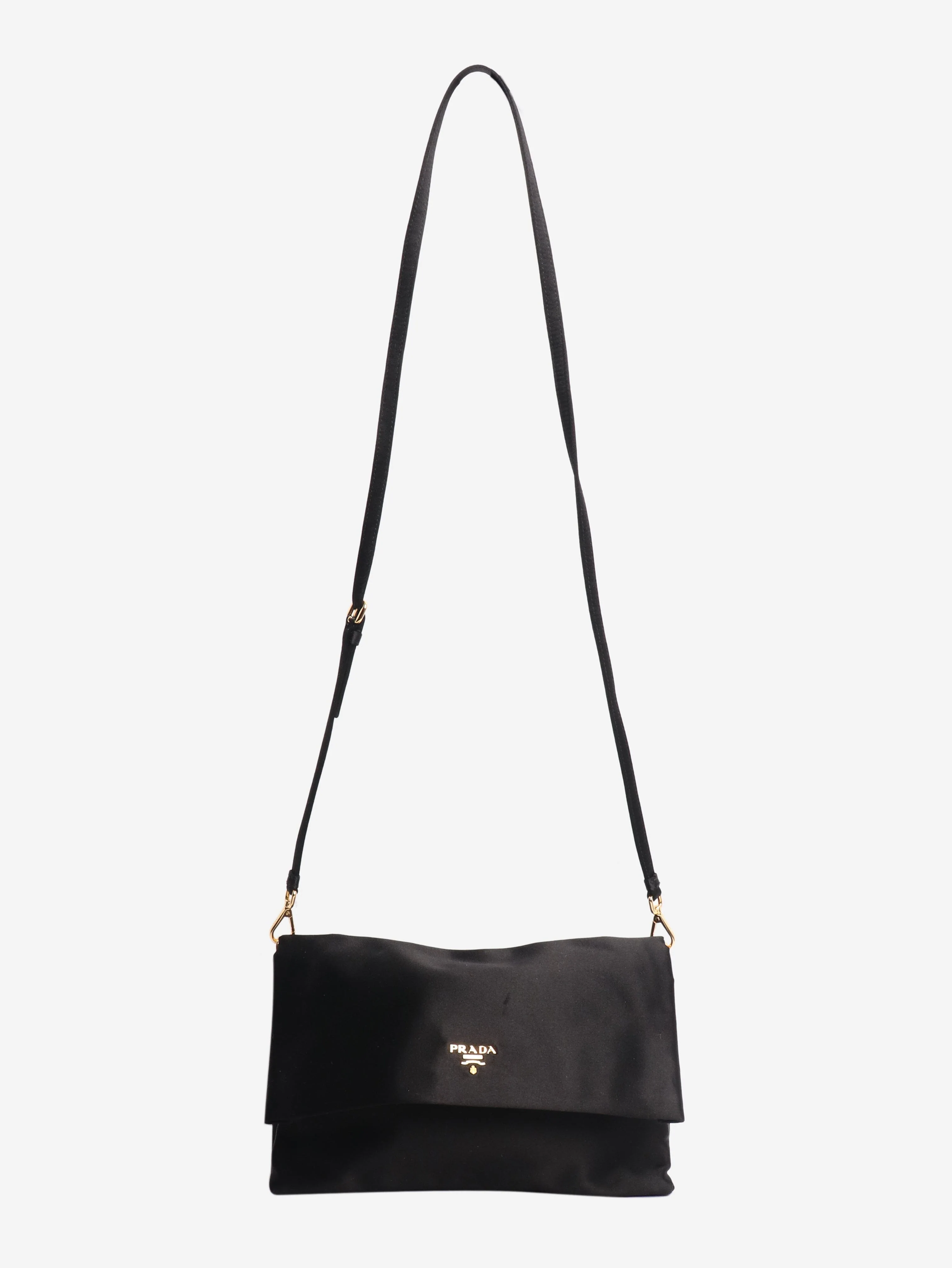 Black satin crossbody bag - Image 2