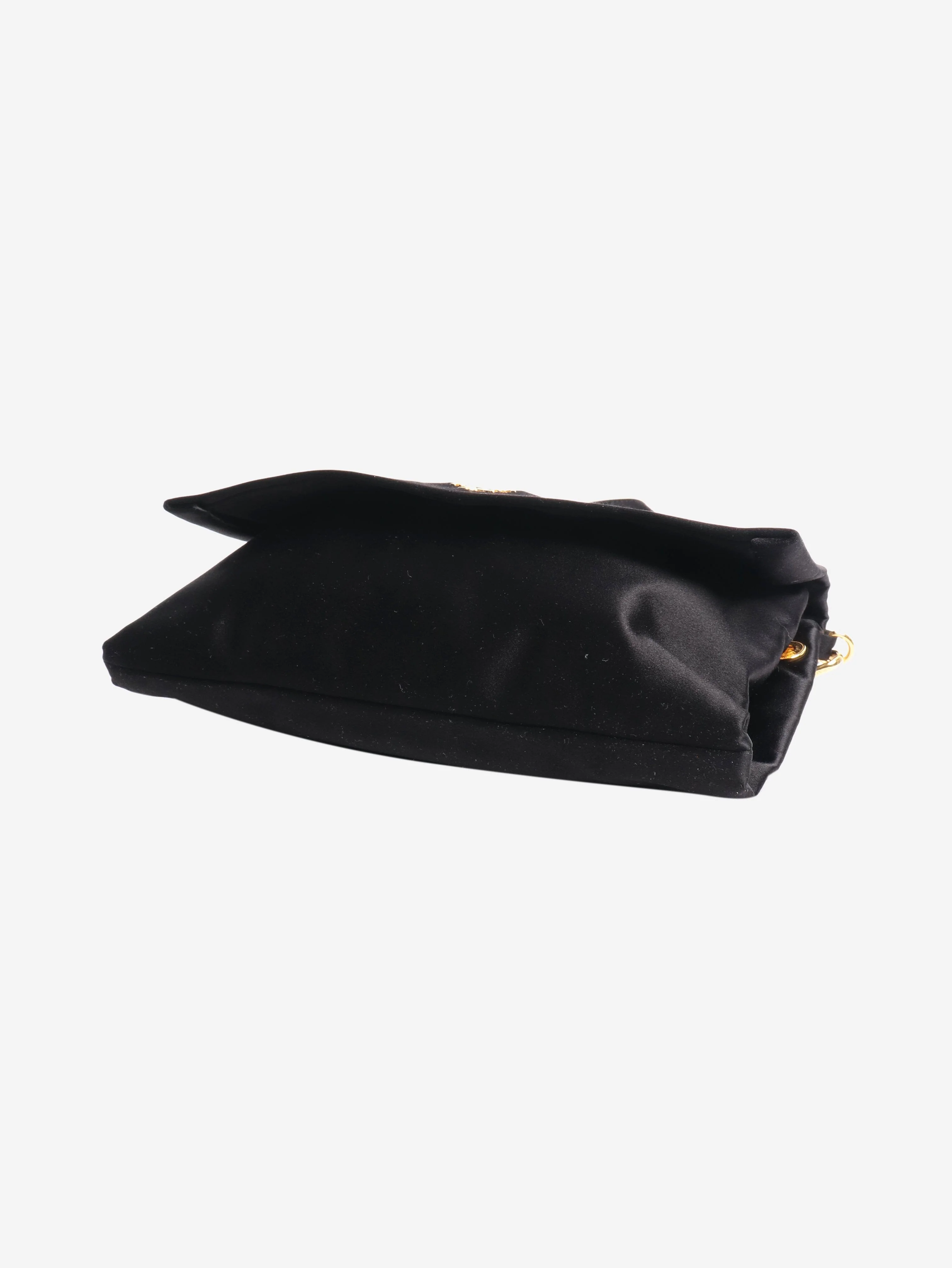 Black satin crossbody bag - Image 4