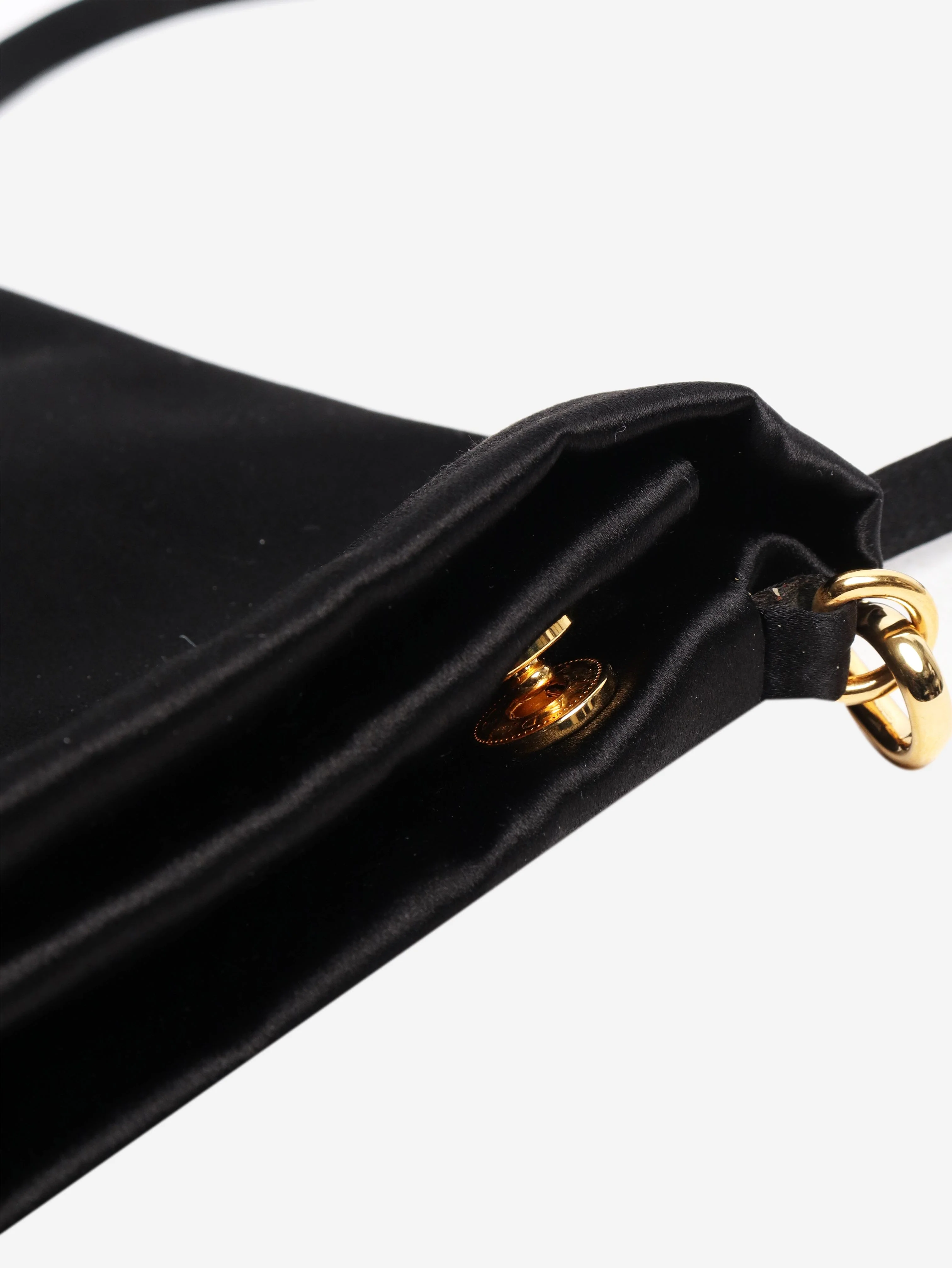 Black satin crossbody bag - Image 7