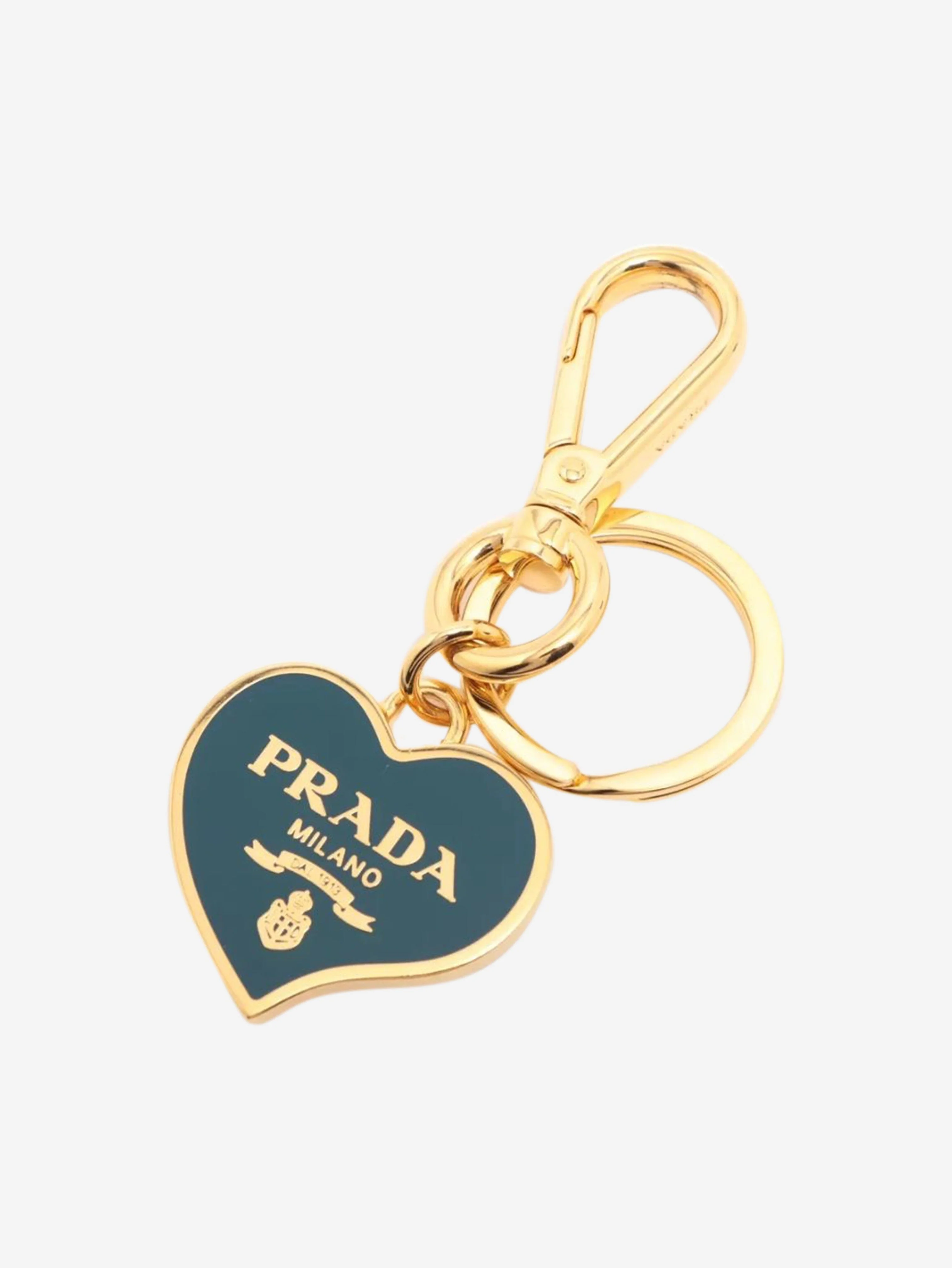 Blue heart keychain
