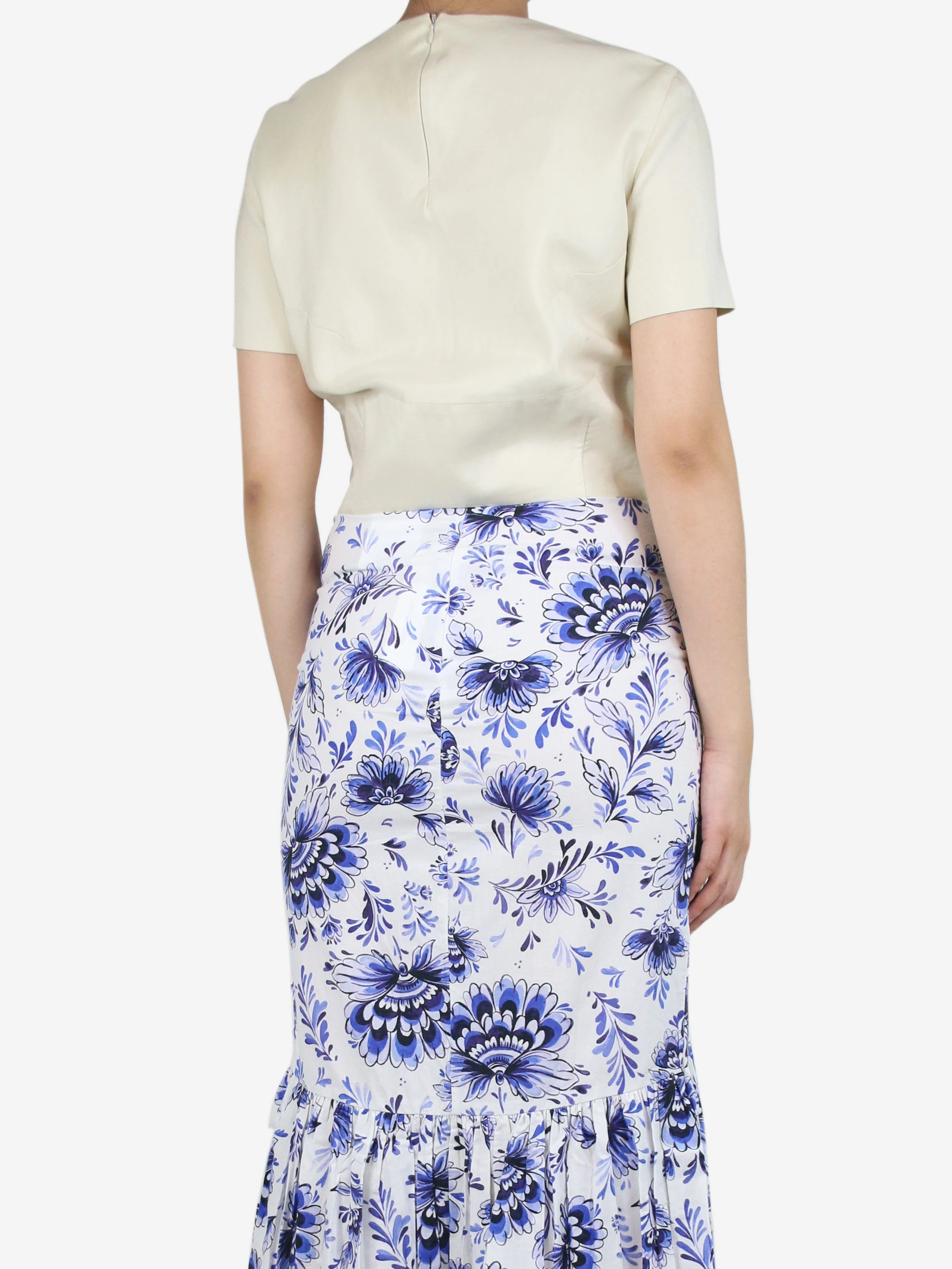 Ecru crop top - size UK 10 - Image 3