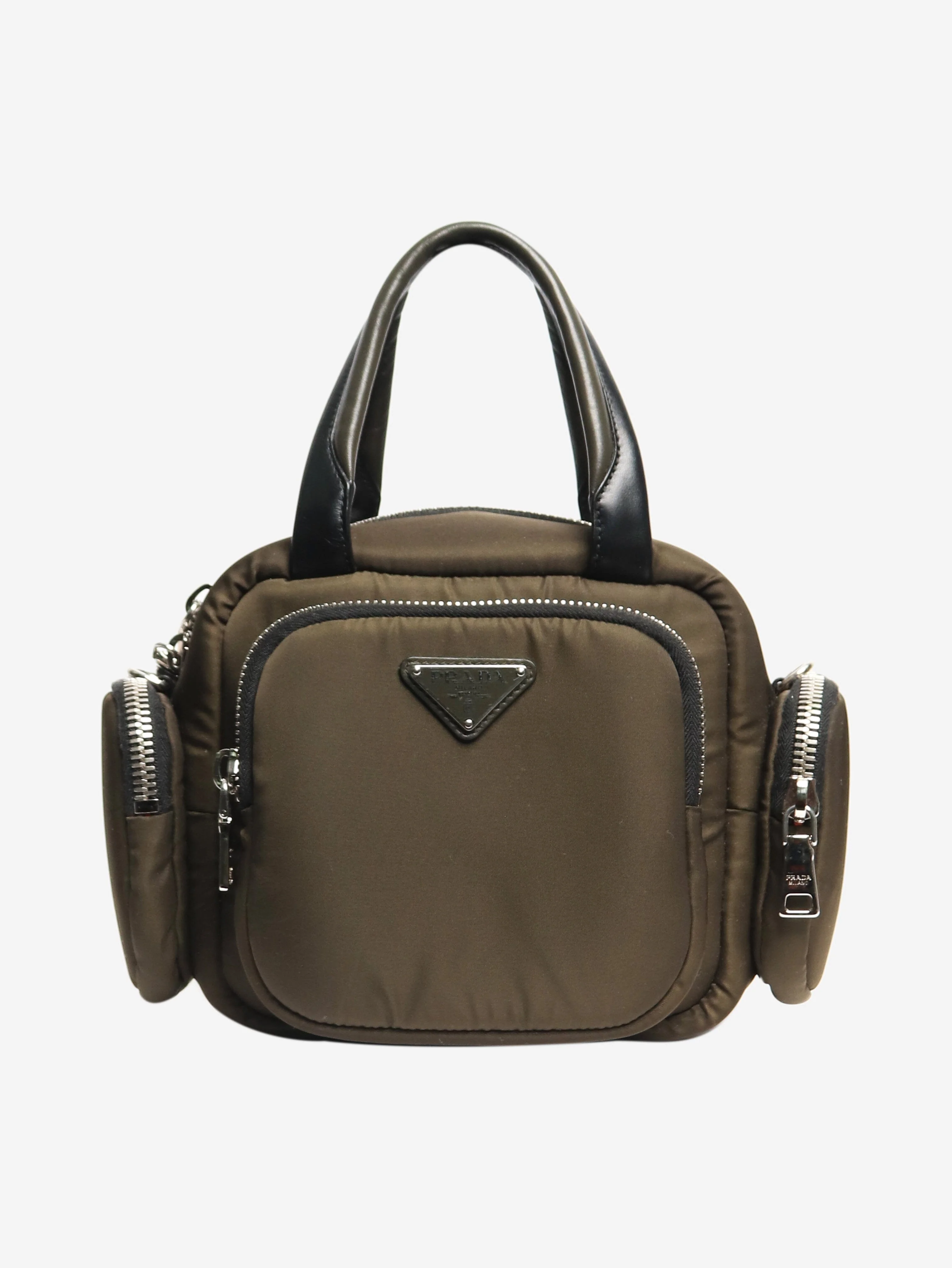 Khaki Tessuto nylon cargo bag