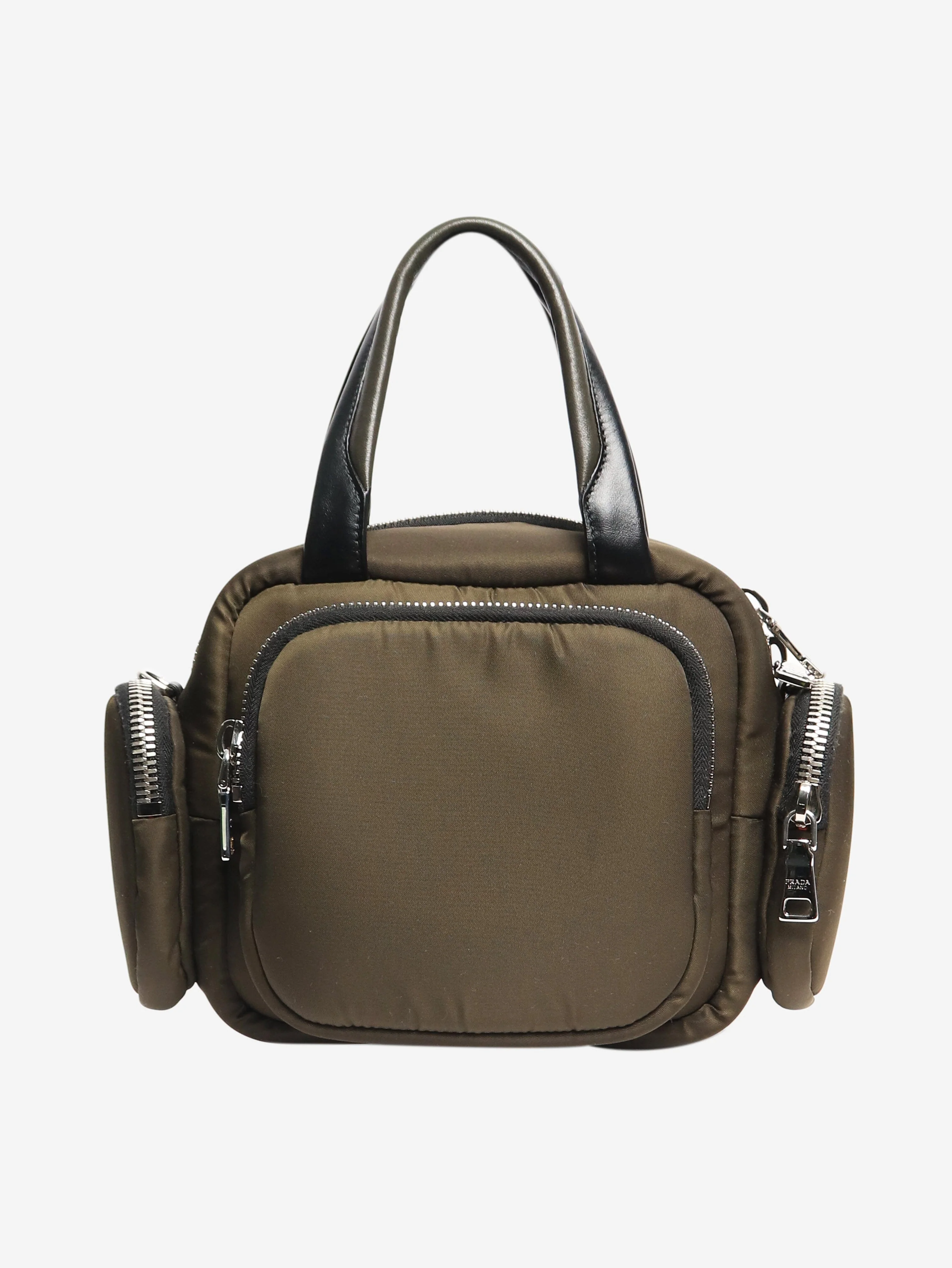 Khaki Tessuto nylon cargo bag - Image 3