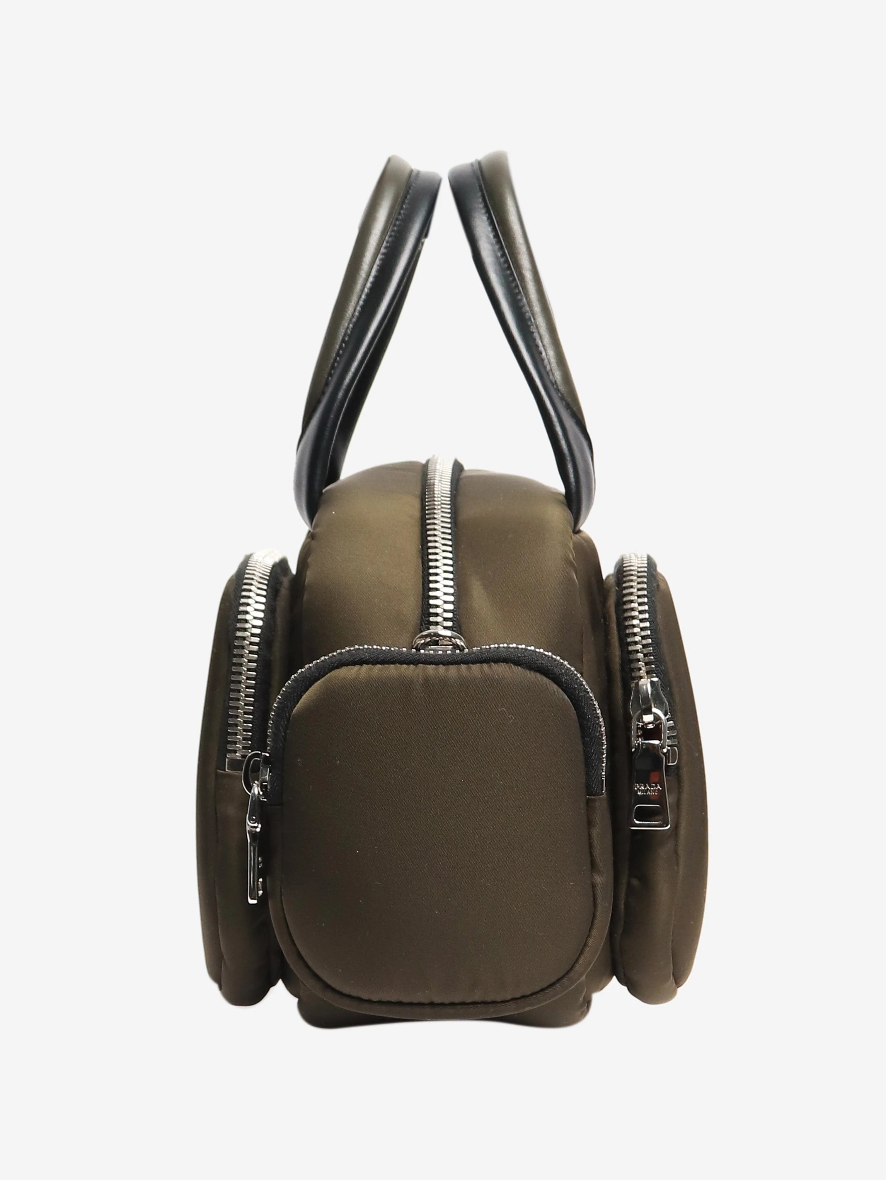 Khaki Tessuto nylon cargo bag - Image 4
