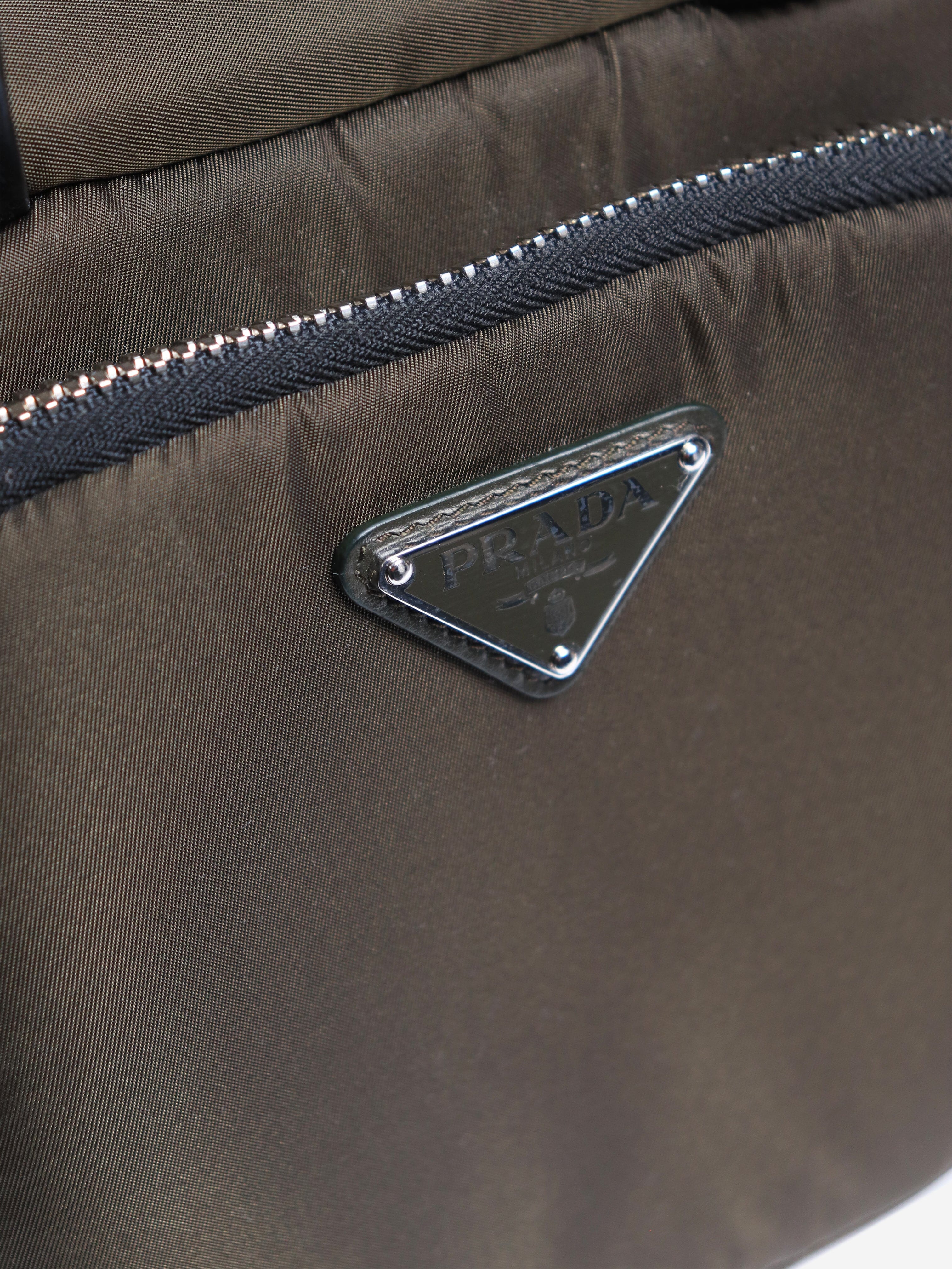 Khaki Tessuto nylon cargo bag - Image 7