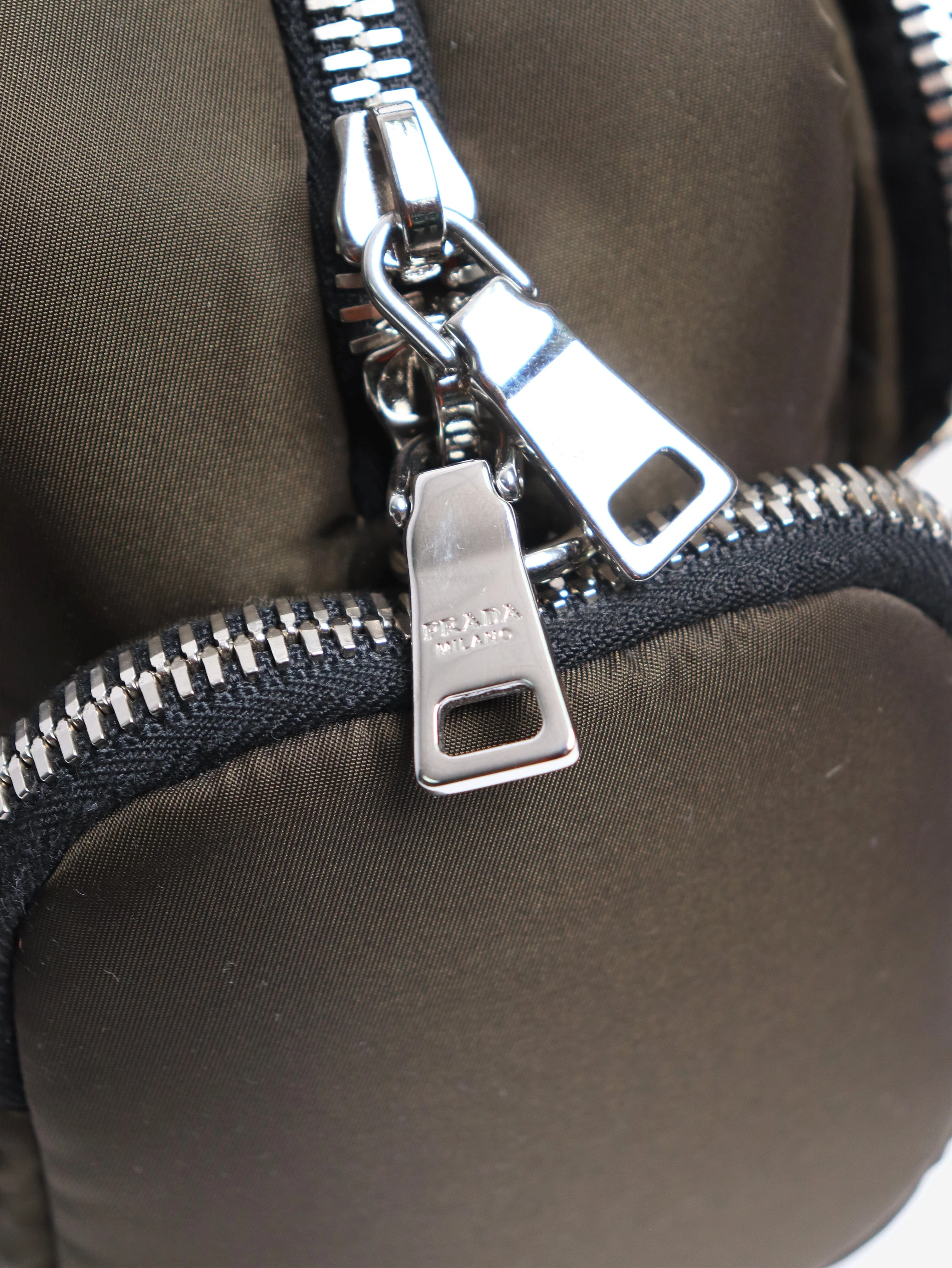 Khaki Tessuto nylon cargo bag - Image 9