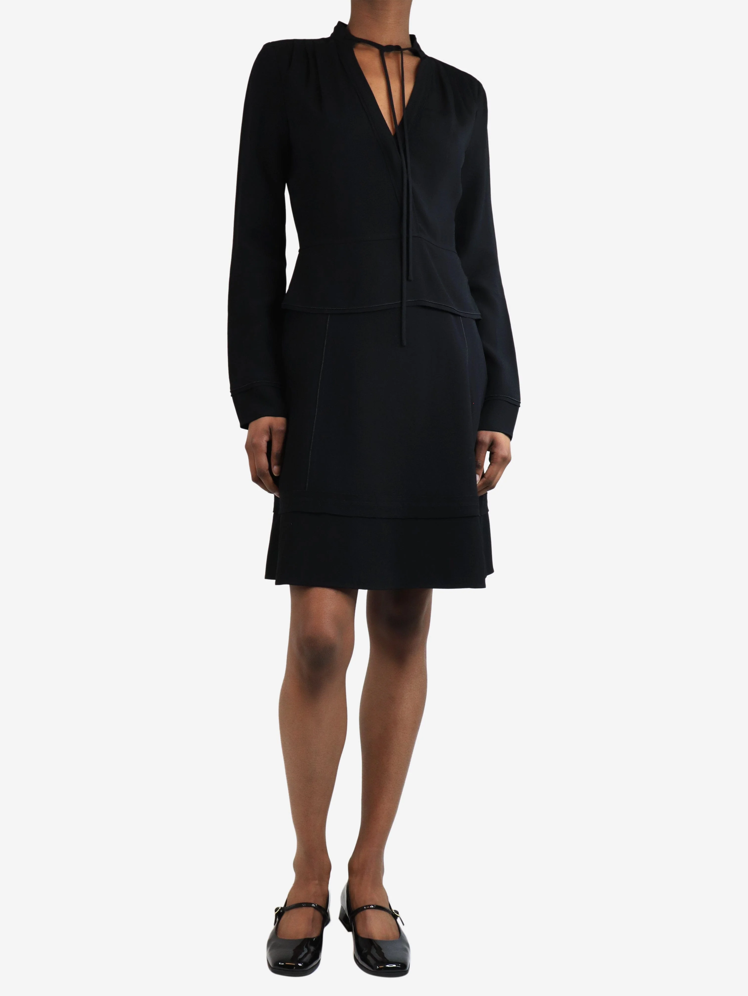 Black midi dress - size UK 6 - Image 3