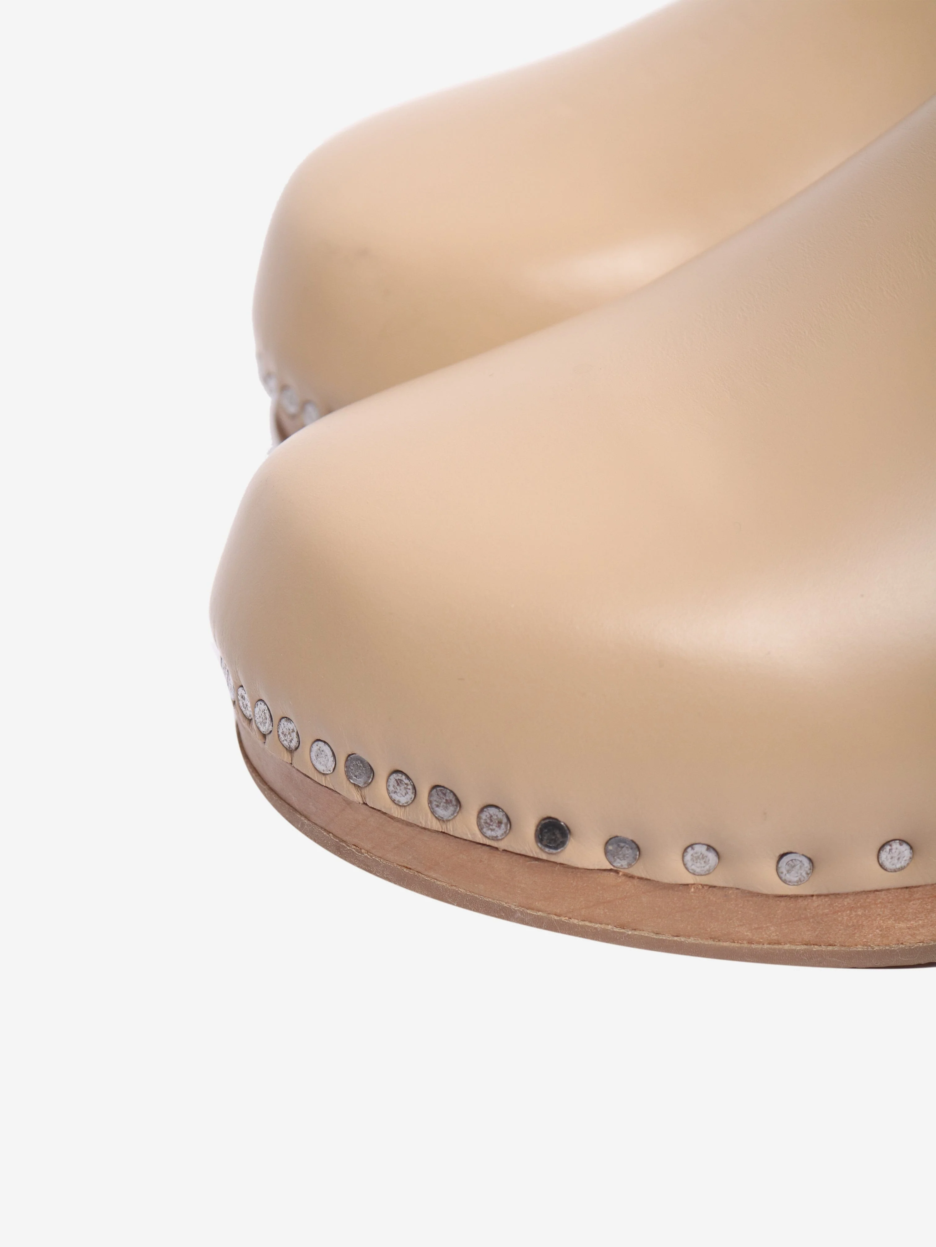 Neutral suede clogs - size EU 39 (UK 6) - Image 4
