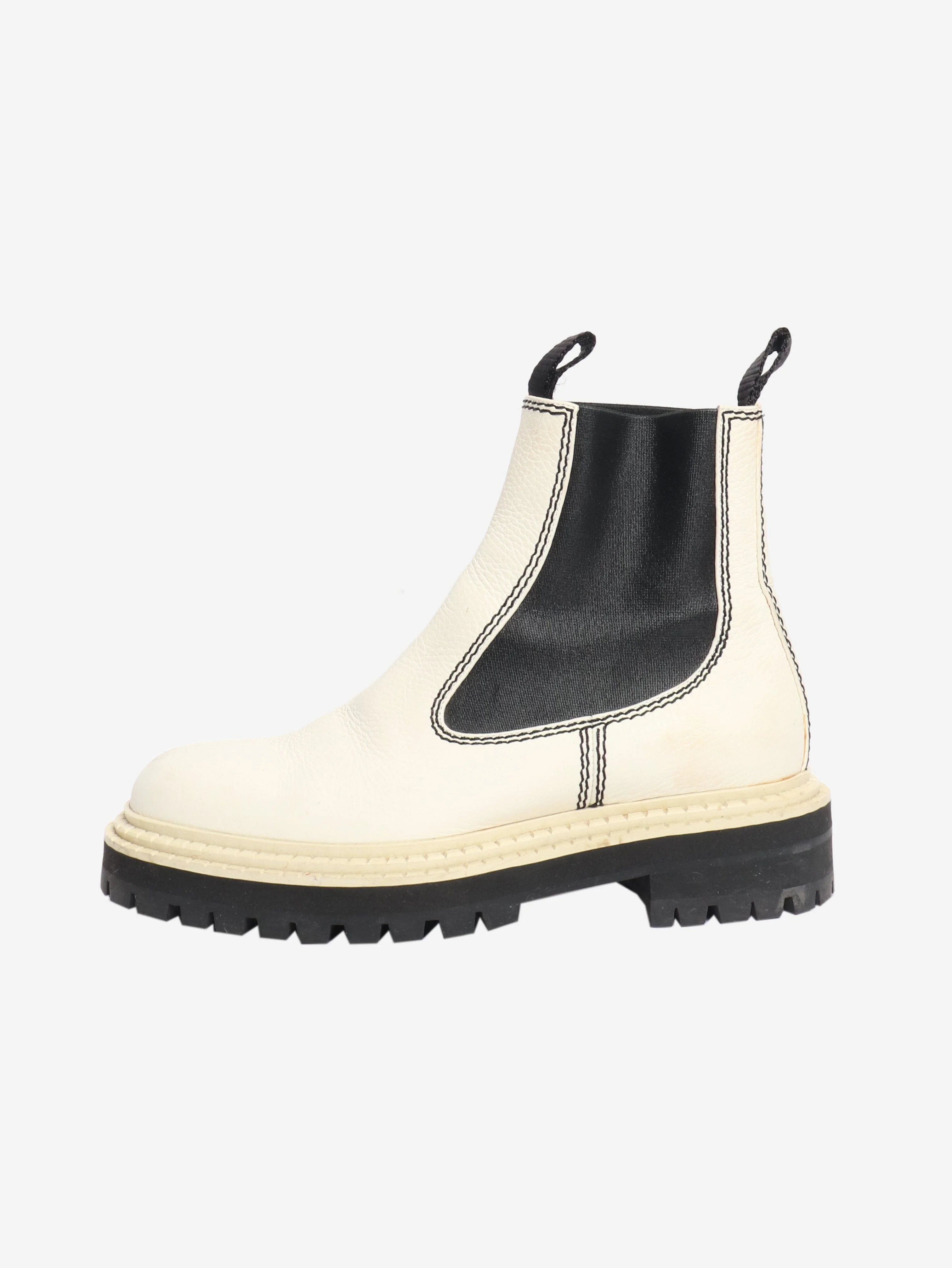 Off-white Chelsea boots - size EU 37.5