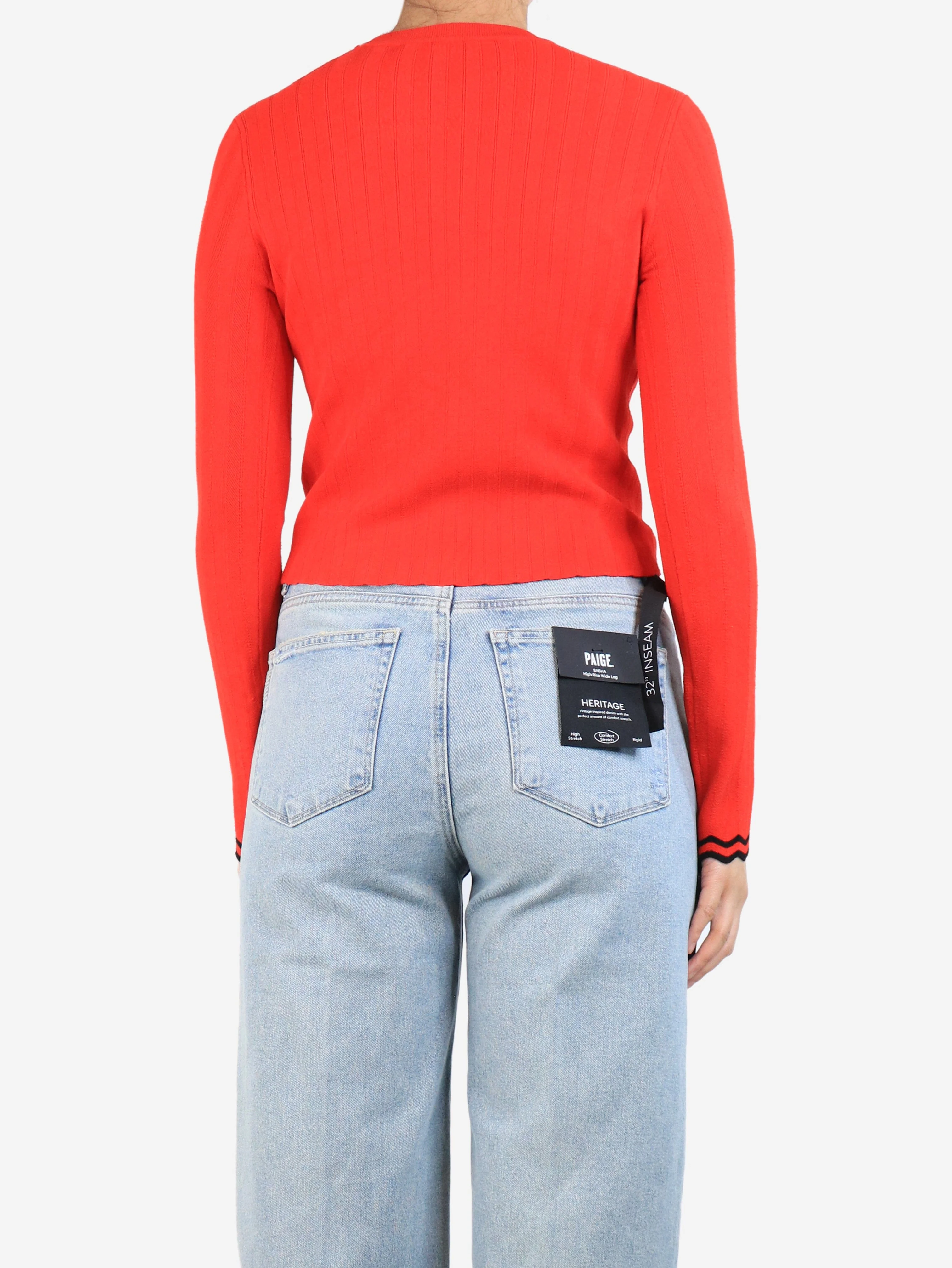 Red knit top - size M - Image 2